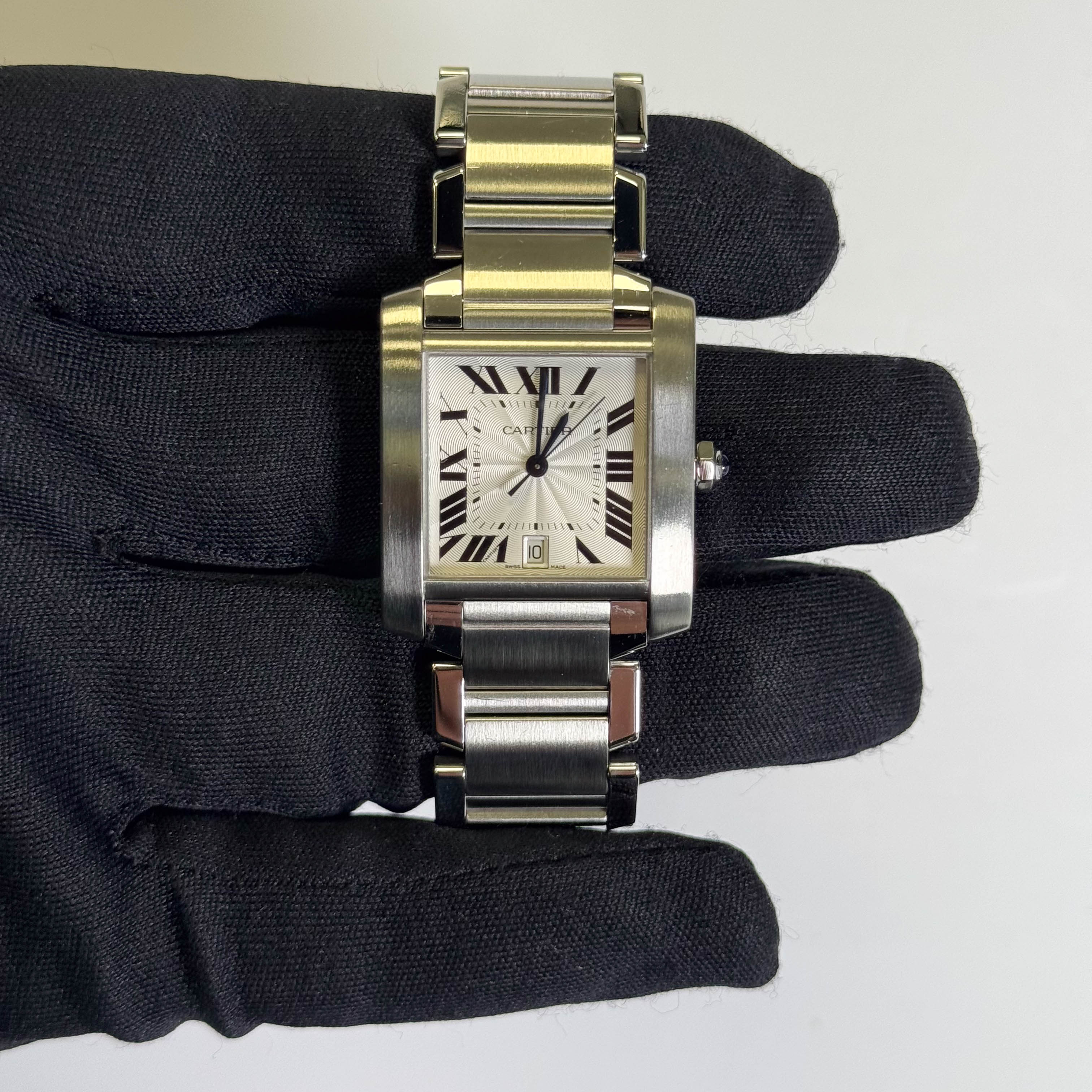 Cartier Tank 28mm White Dial Watch Ref# WA51002Q3