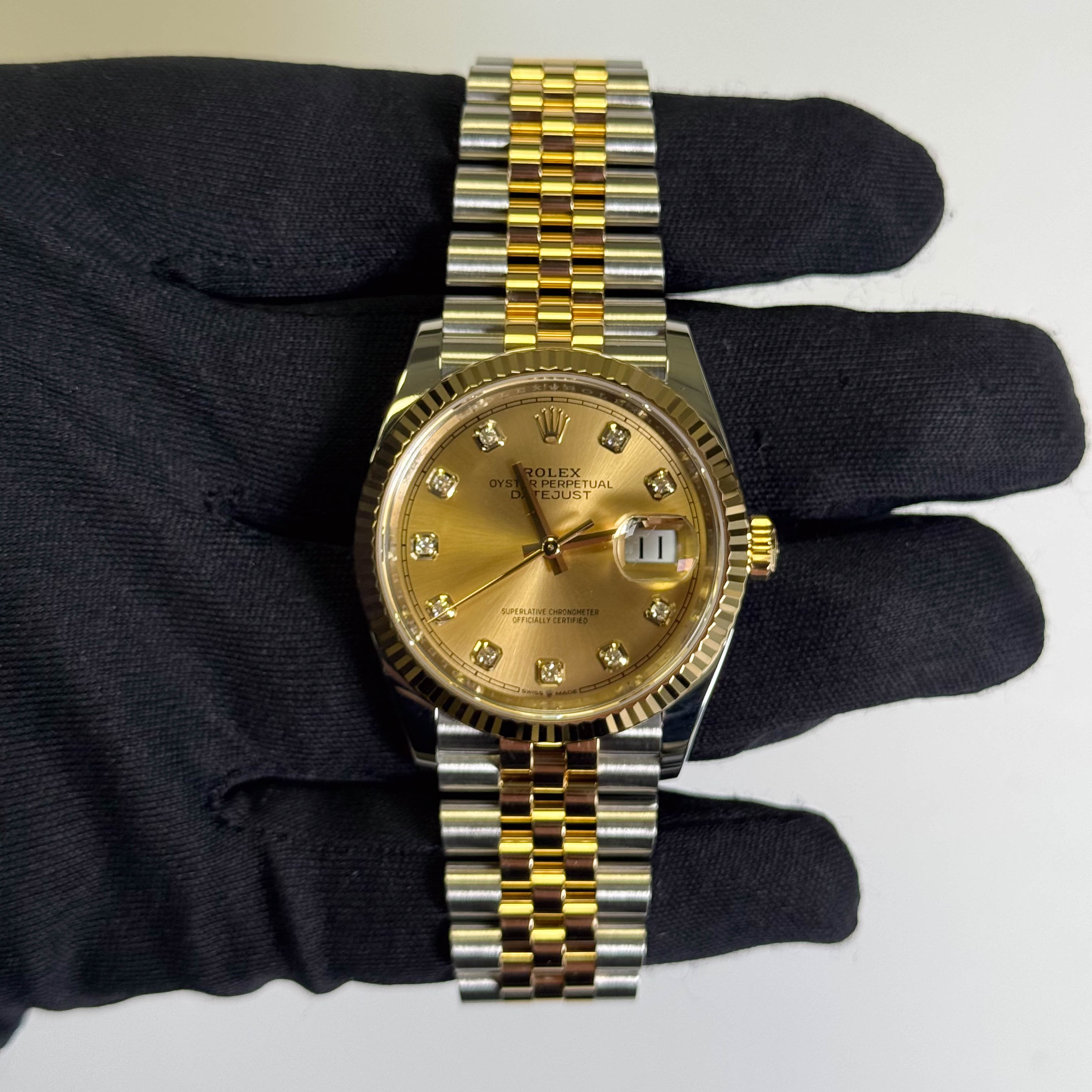 Rolex Datejust 36mm Champagne Dial Watch Ref# 126233