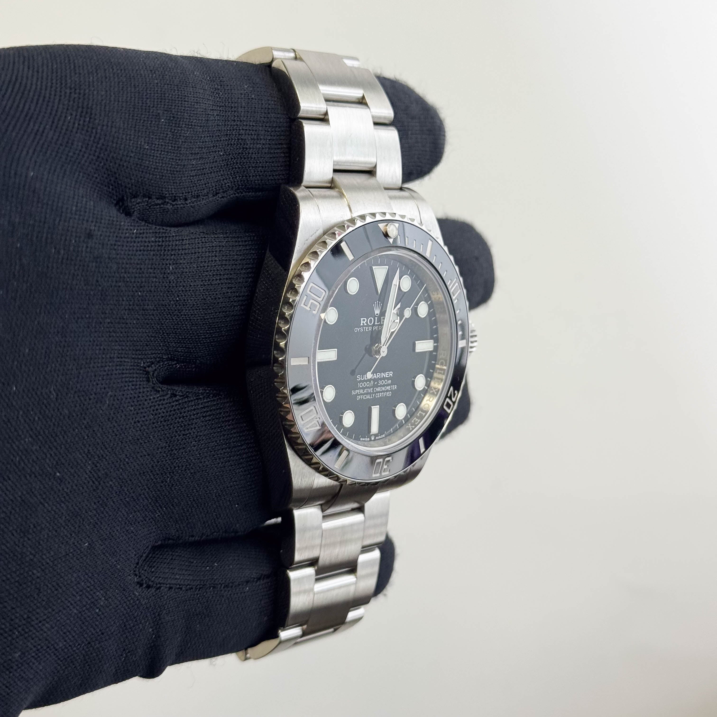 Rolex Submariner 41mm Black Dial Watch Ref# 124060 - Happy Jewelers Fine Jewelry Lifetime Warranty