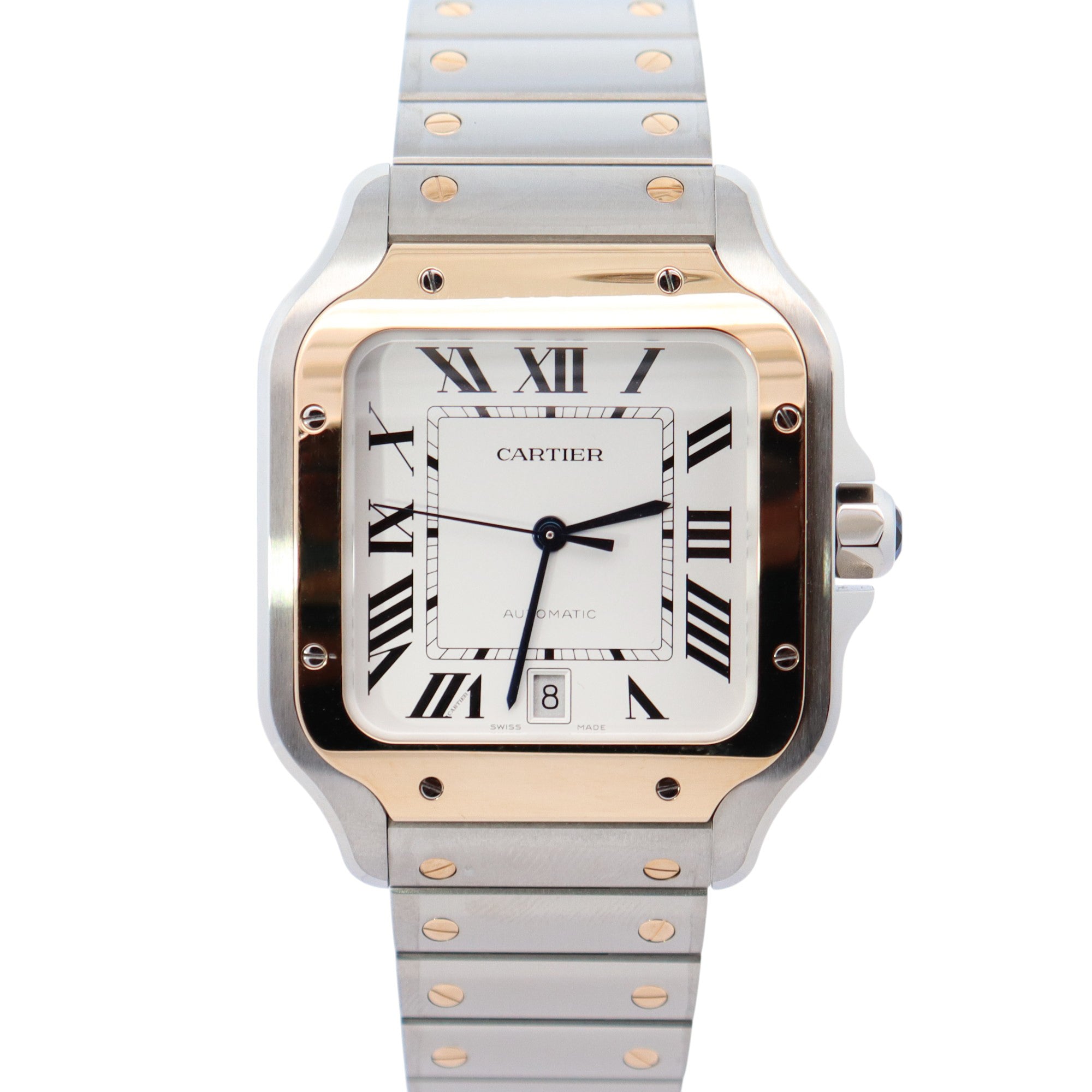 Cartier Santos 40mm White Dial Watch Ref# W2SA0009 - Happy Jewelers Fine Jewelry Lifetime Warranty