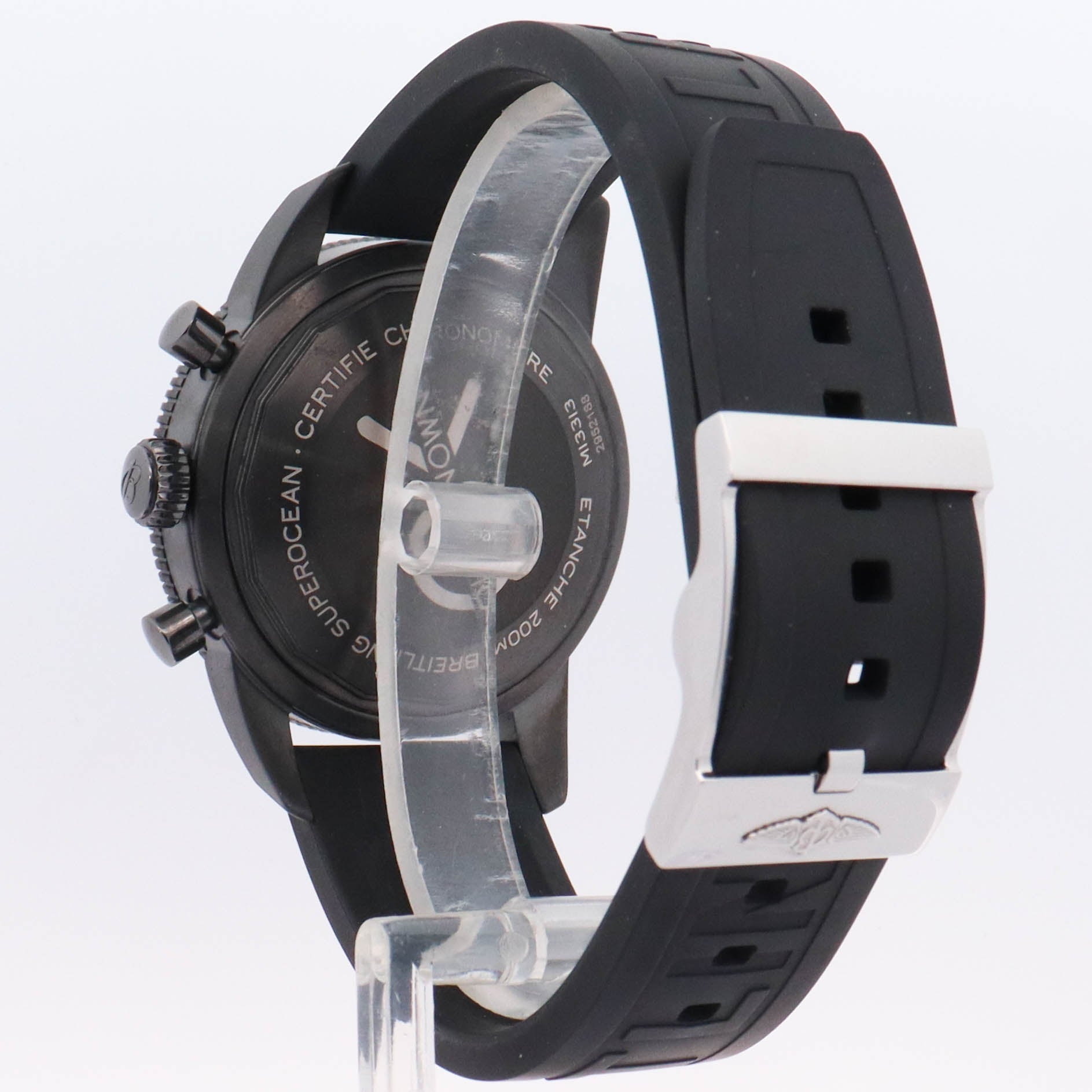 Breitling Superocean Heritage II Stainless Steel 44mm Blue Chronograph Dial Watch Reference#: M133132A1C1W1 - Happy Jewelers Fine Jewelry Lifetime Warranty