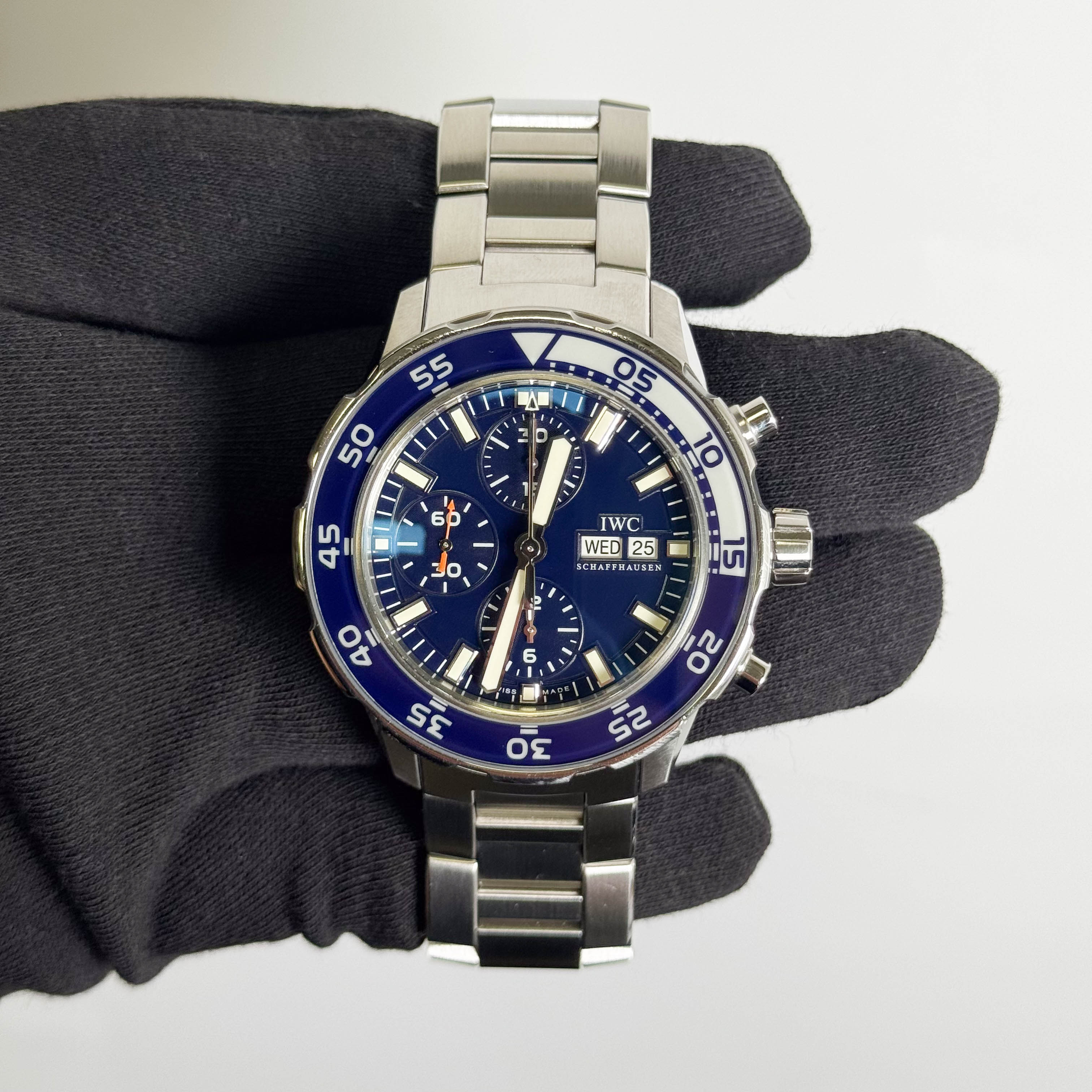 IWC Aquatimer Chronograph 44mm Blue Dial Watch Ref# IW376710