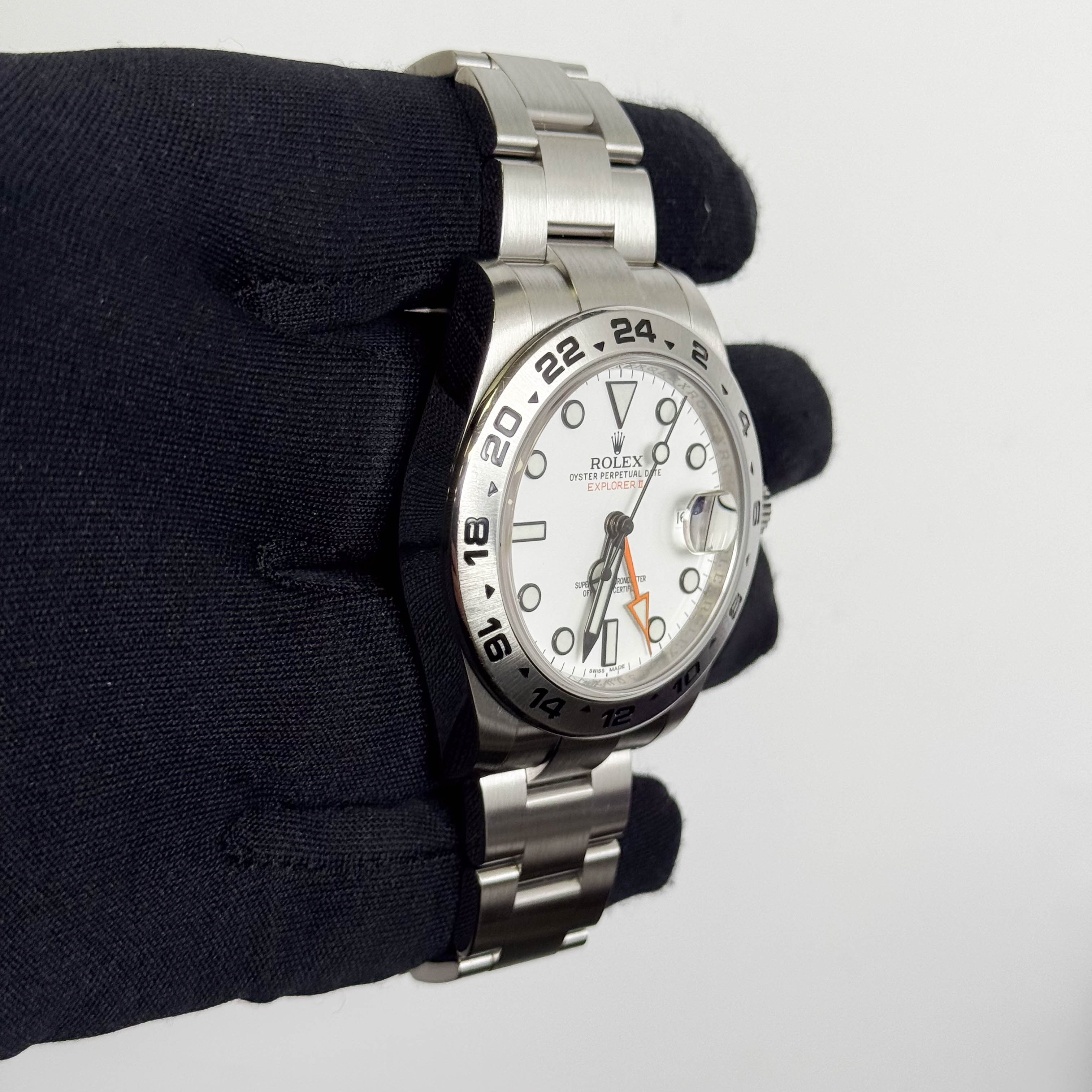 Rolex Explorer II 42mm White Dial Watch Ref# 216570 - Happy Jewelers Fine Jewelry Lifetime Warranty