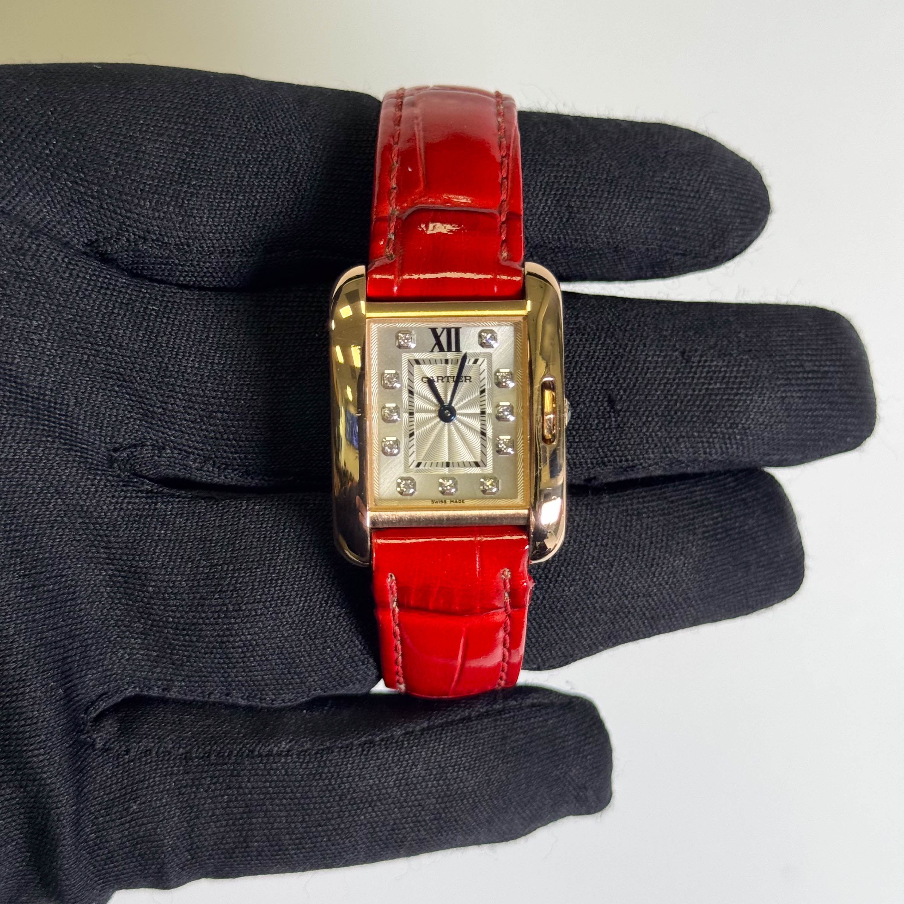 Cartier Tank 30mm Silver Dial Watch Ref# WJTA0007