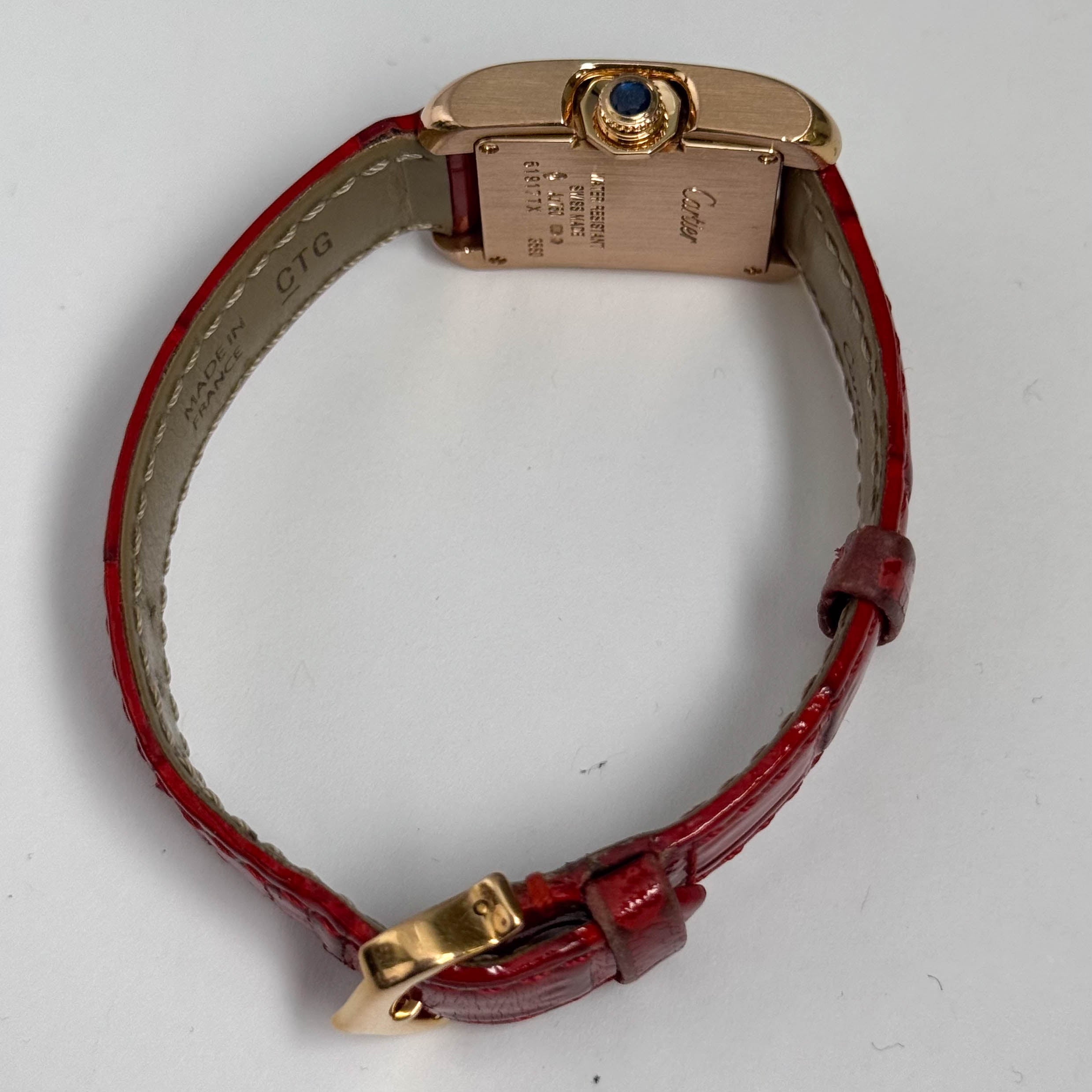 Cartier Tank 30mm Silver Dial Watch Ref# WJTA0007