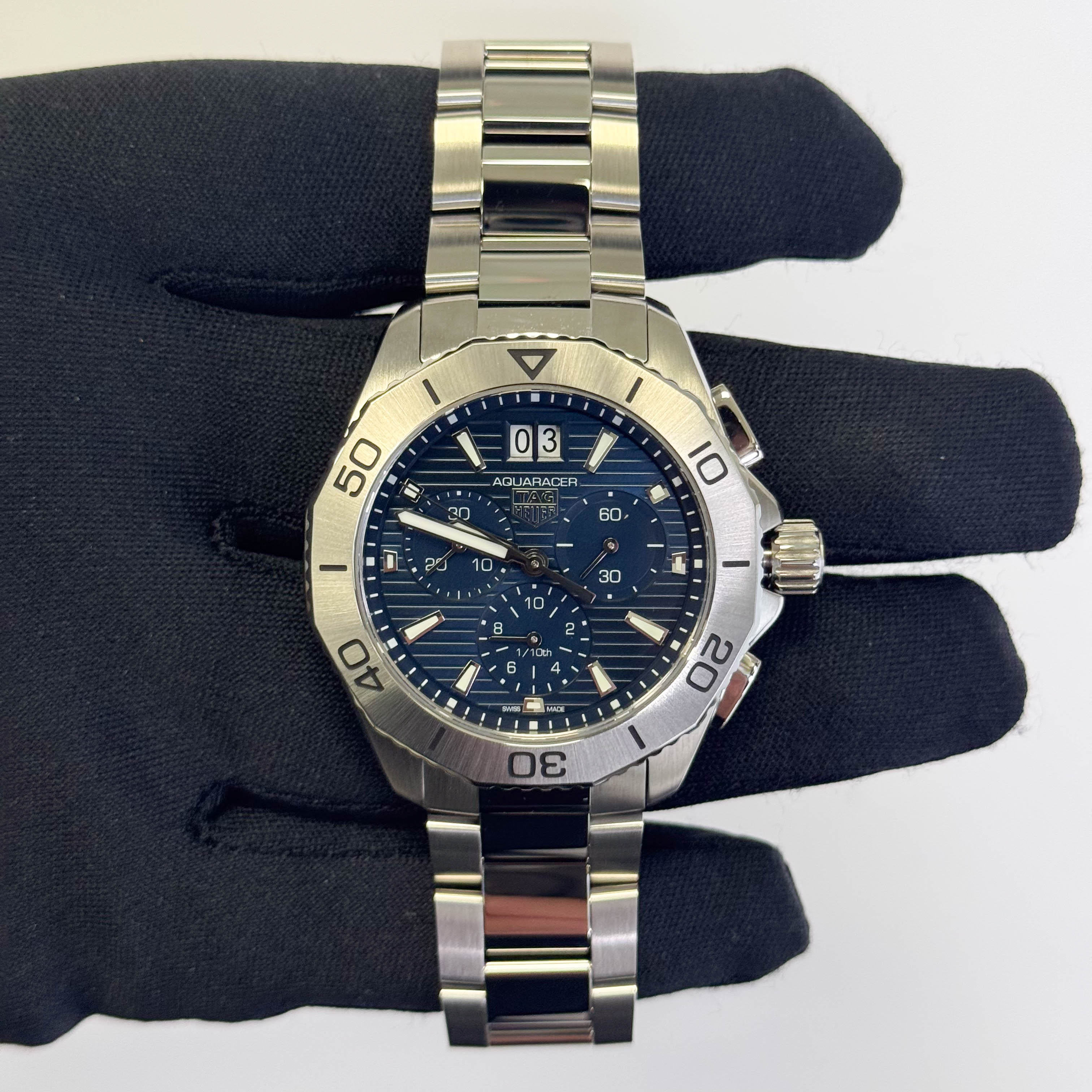 Tag Heuer Aquaracer 40mm Blue Dial Watch Ref# CBP1113.BA0627 - Happy Jewelers Fine Jewelry Lifetime Warranty
