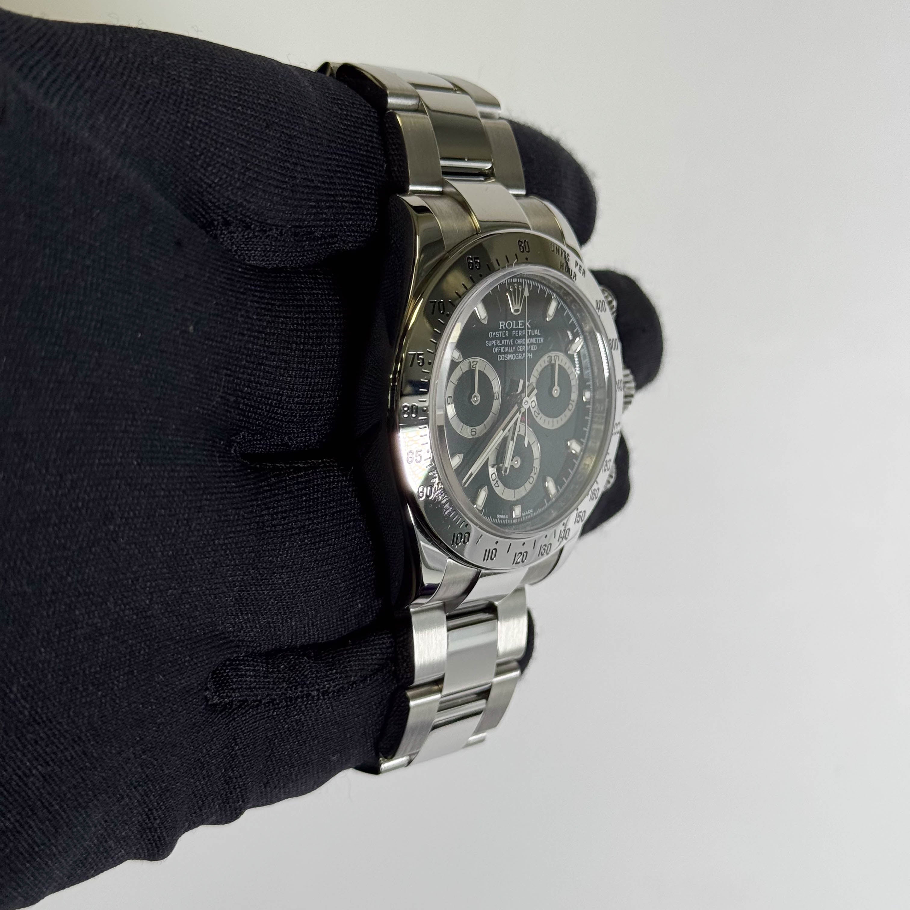 Rolex Daytona 40mm Black Dial Watch Ref# 116520