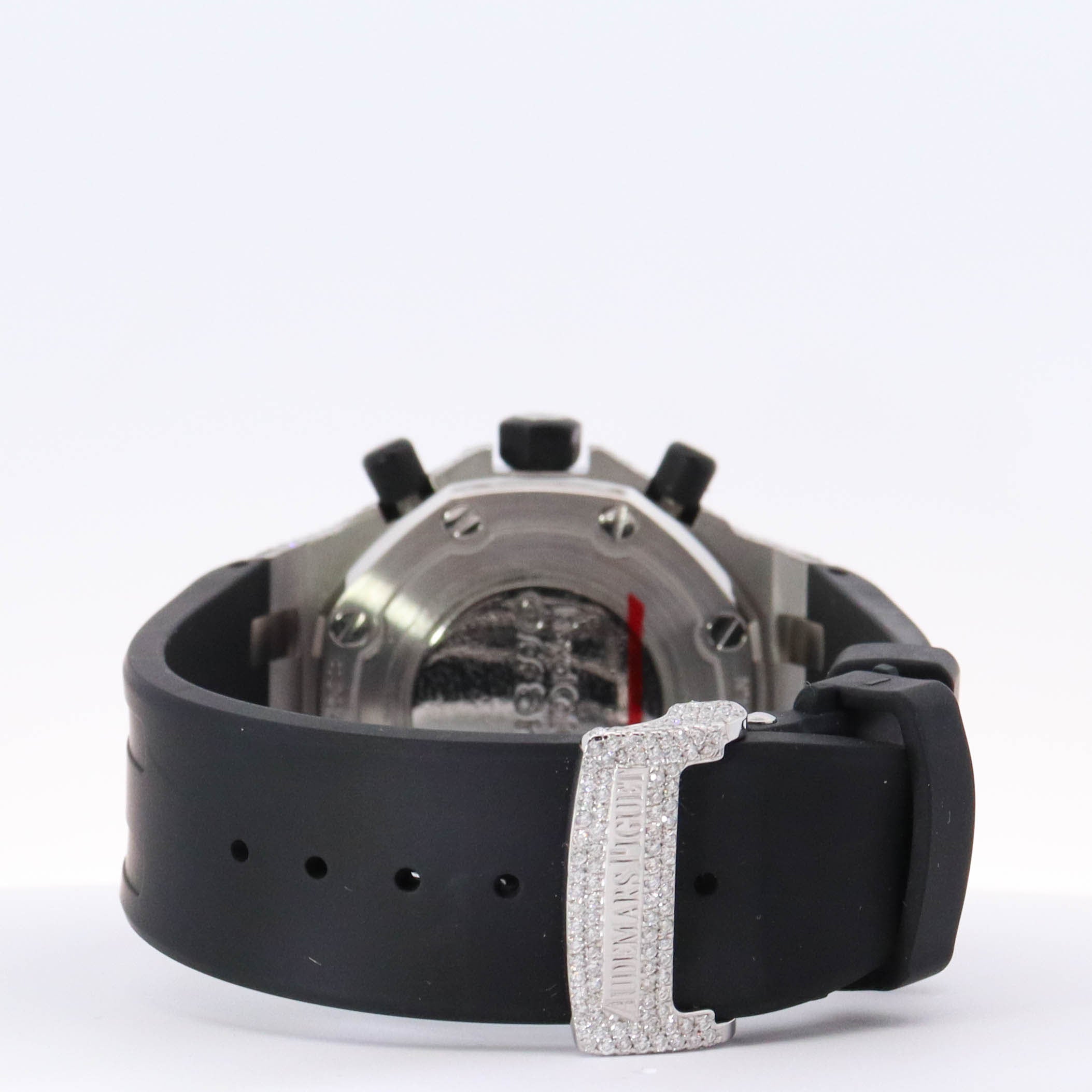 Audemars Piguet Royal Oak Offshore Lady Stainless Steel 37mm Black Chronograph Dial Watch Reference#: 26048SK.ZZ.D002CA.01 - Happy Jewelers Fine Jewelry Lifetime Warranty