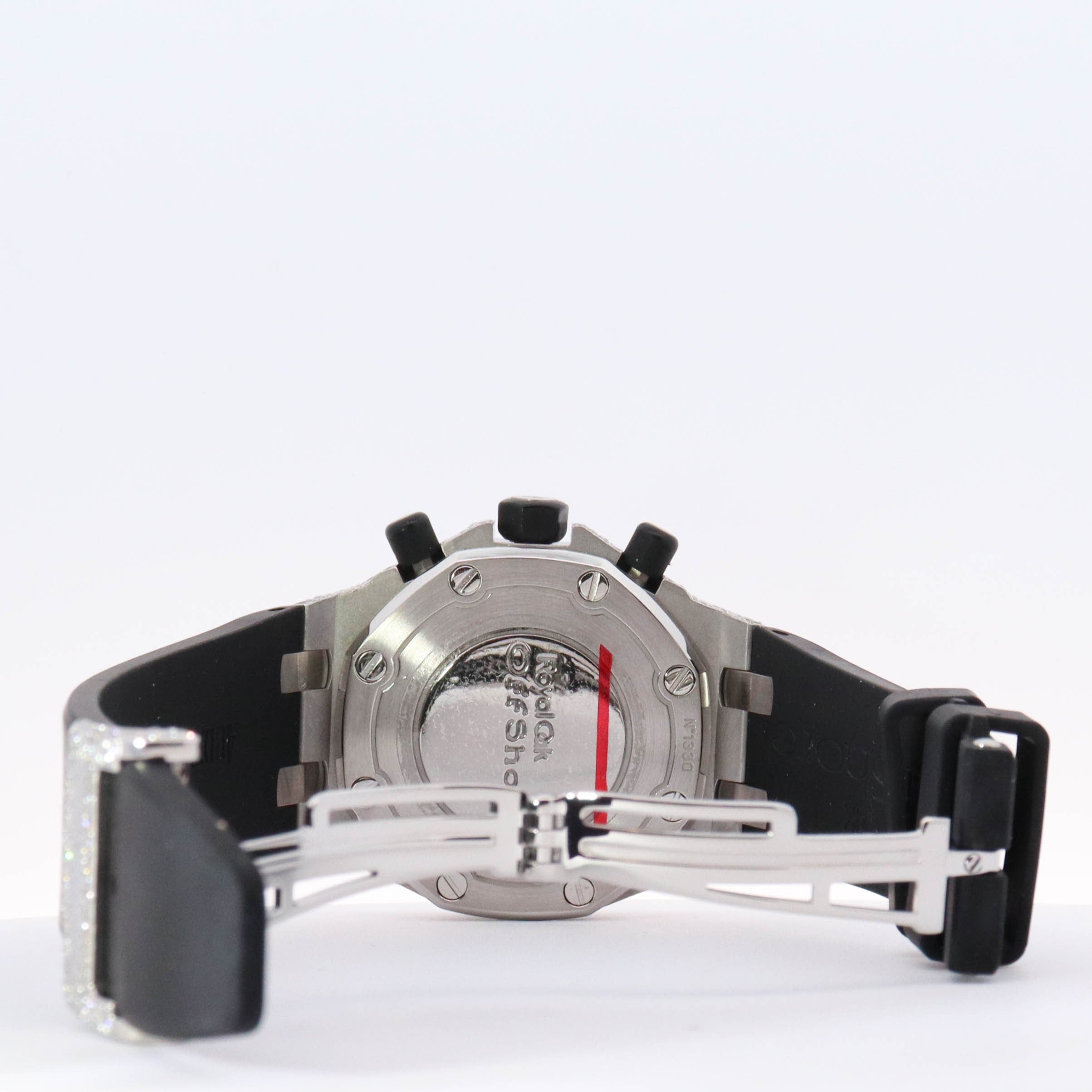 Audemars Piguet Royal Oak Offshore Lady Stainless Steel 37mm Black Chronograph Dial Watch Reference#: 26048SK.ZZ.D002CA.01 - Happy Jewelers Fine Jewelry Lifetime Warranty