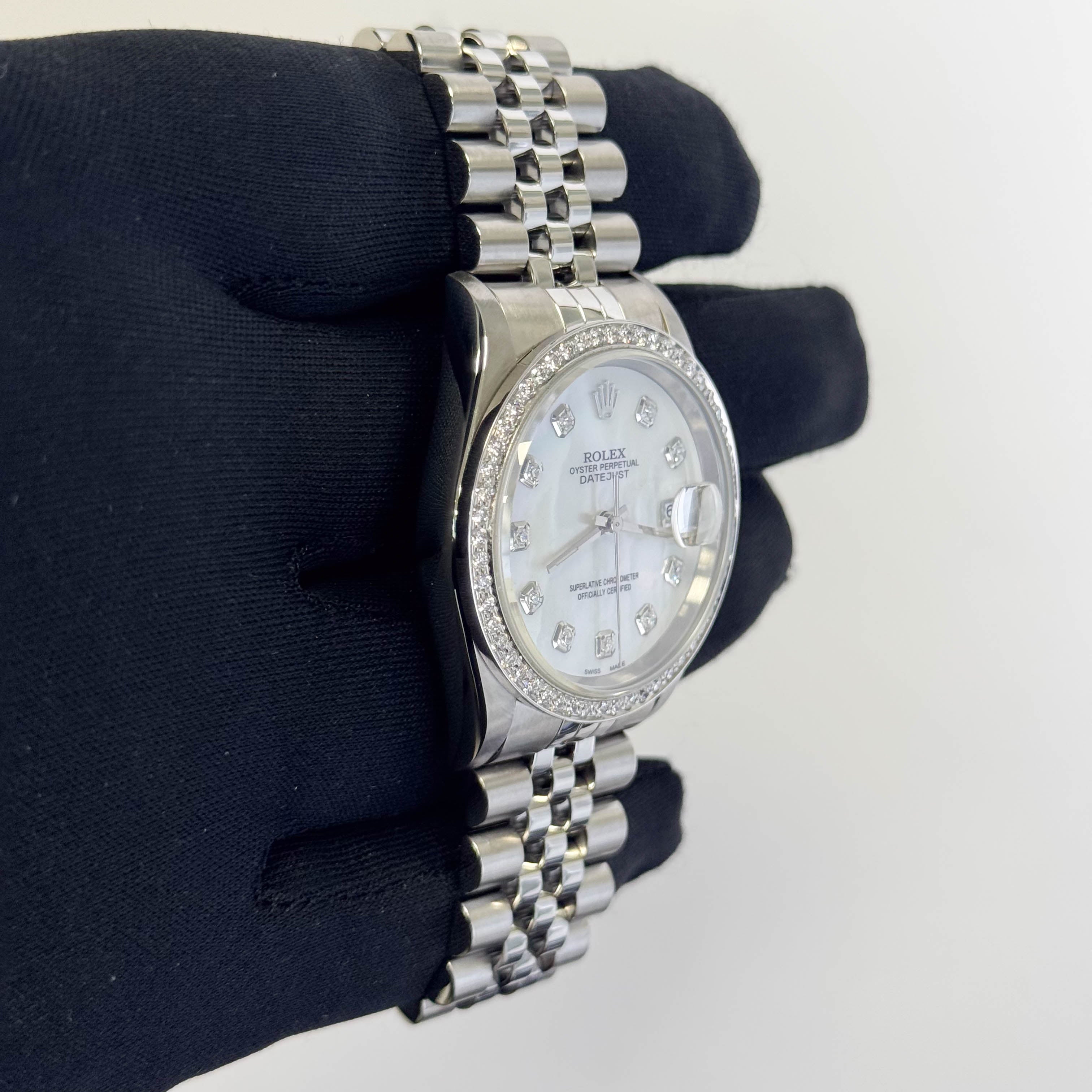 Rolex Datejust 36mm MOP Dial Watch Ref# 16200