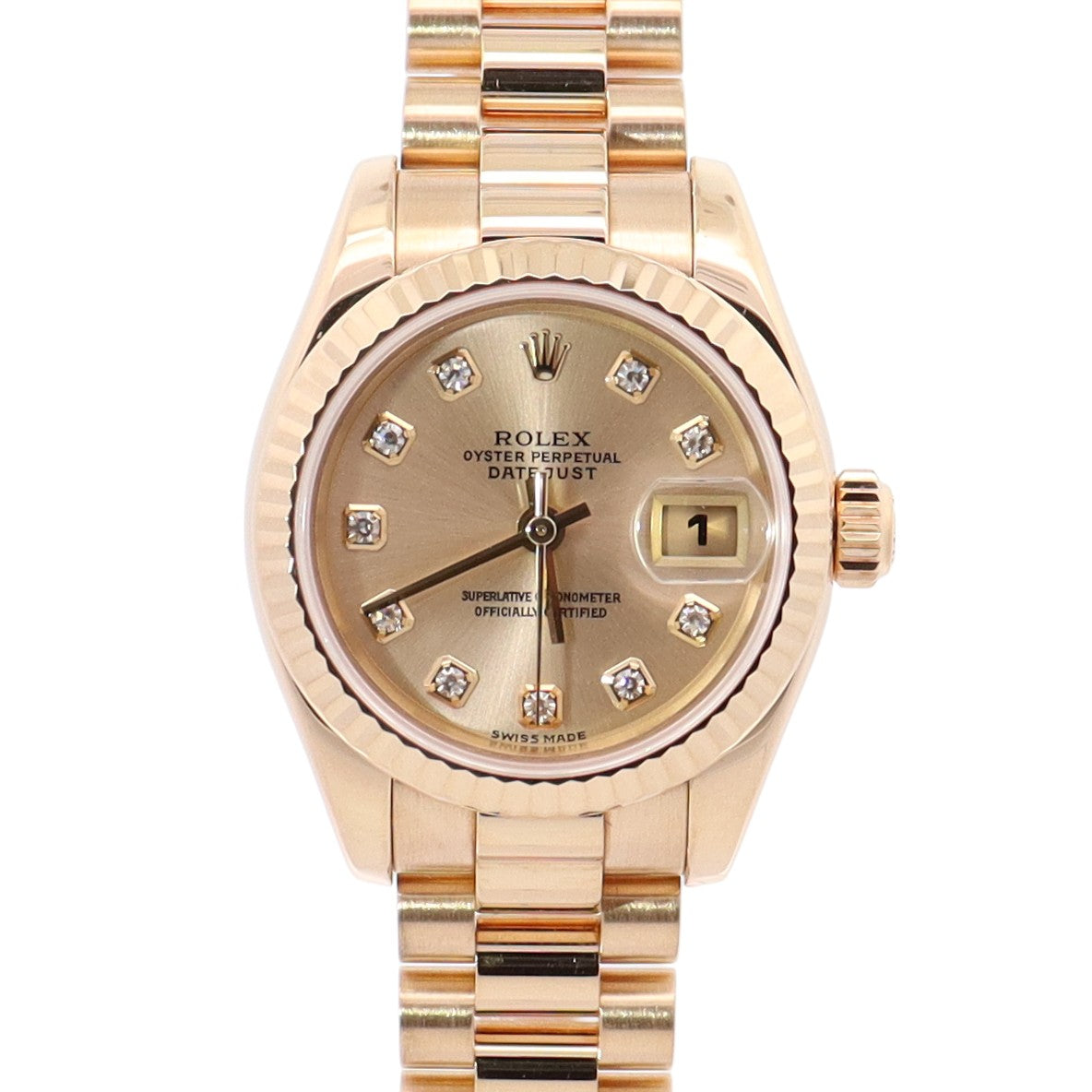 Rolex Datejust 26mm Champagne Dial Watch Ref# 179178 - Happy Jewelers Fine Jewelry Lifetime Warranty