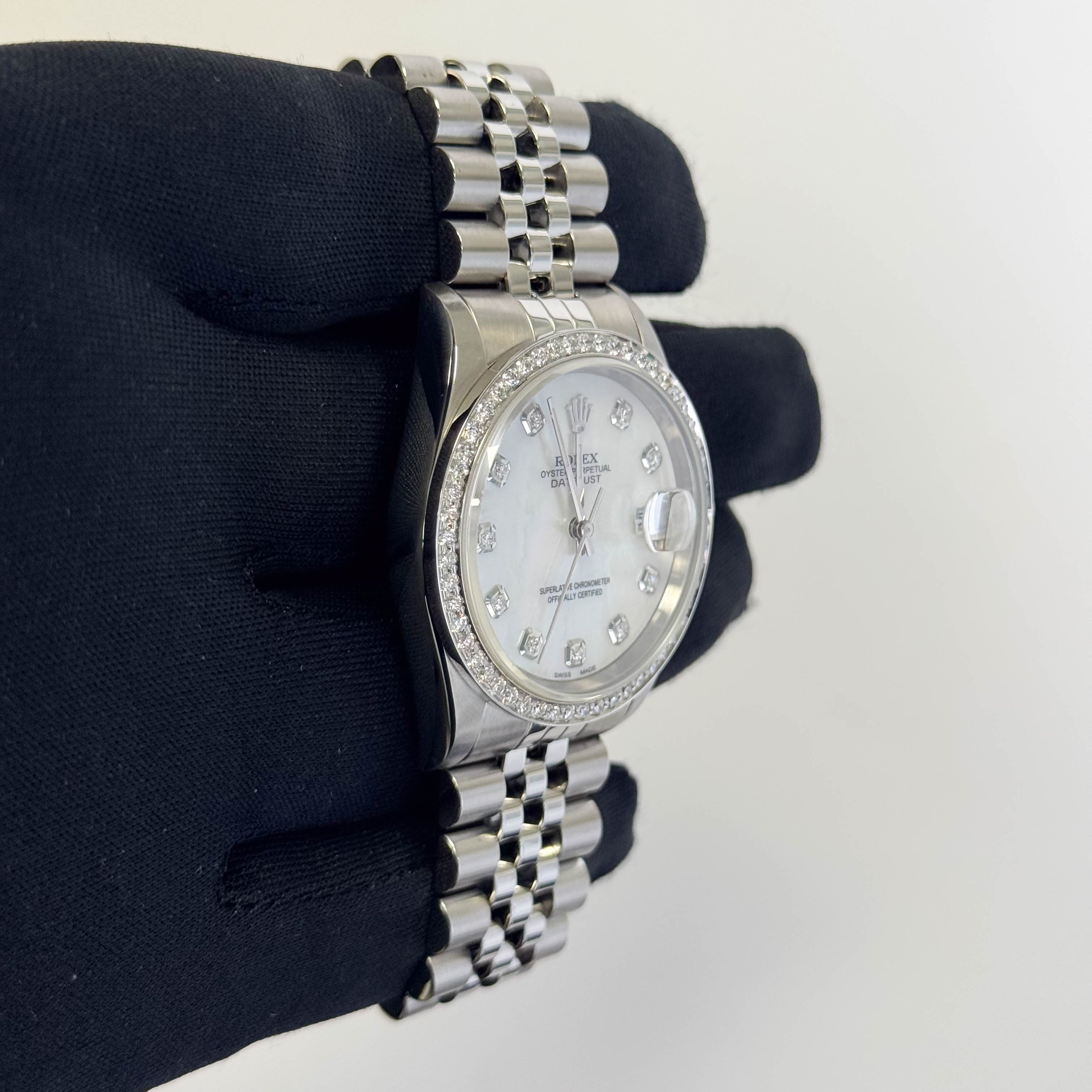 Rolex Datejust 36mm MOP Dial Watch Ref# 16220