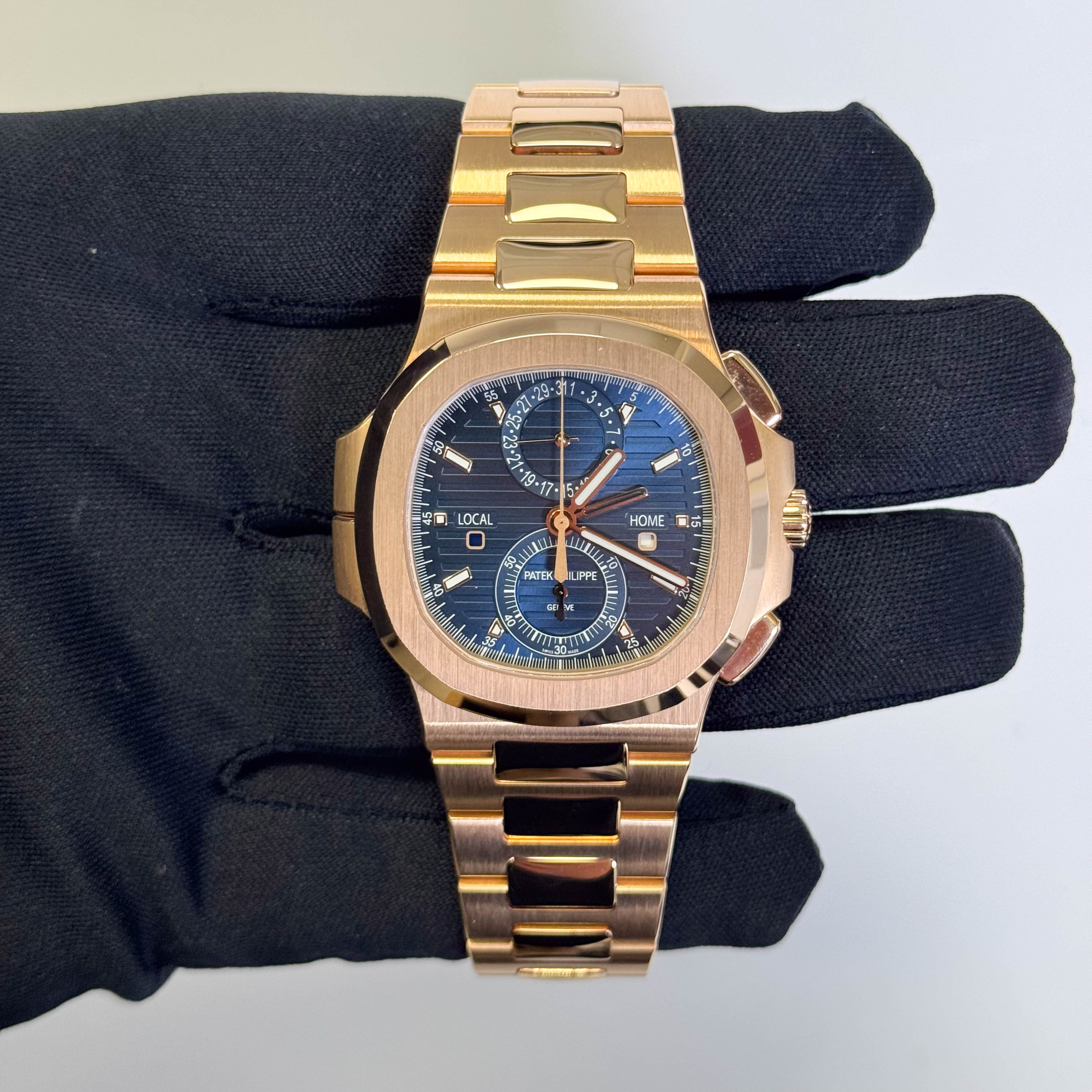 Patek Philippe Nautilus 40.5mm Blue Dial Watch Ref# 5990/1R-001 - Happy Jewelers Fine Jewelry Lifetime Warranty