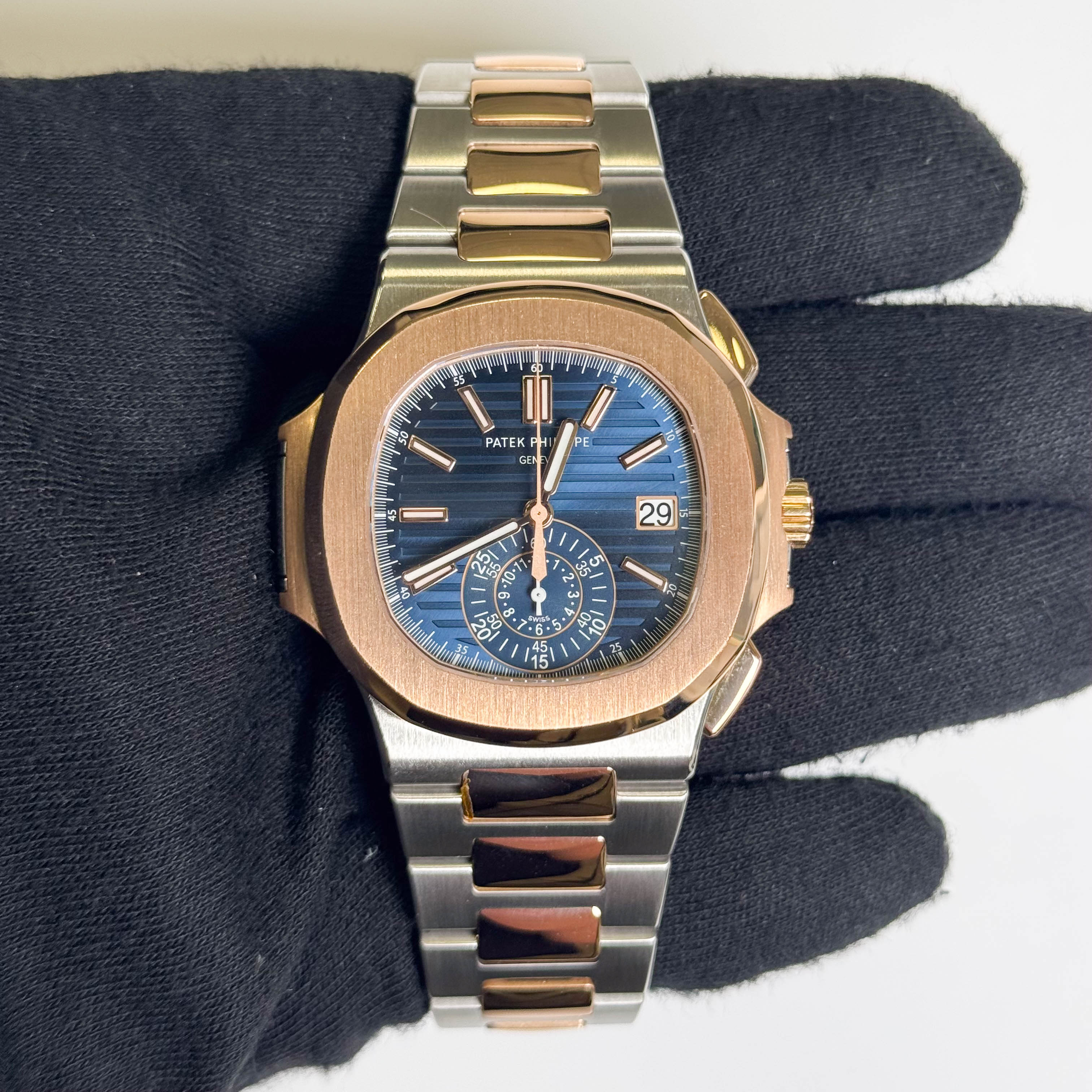 Patek Philippe Nautilus 40.5mm Blue Dial Watch Ref# 5980/1AR-001 - Happy Jewelers Fine Jewelry Lifetime Warranty
