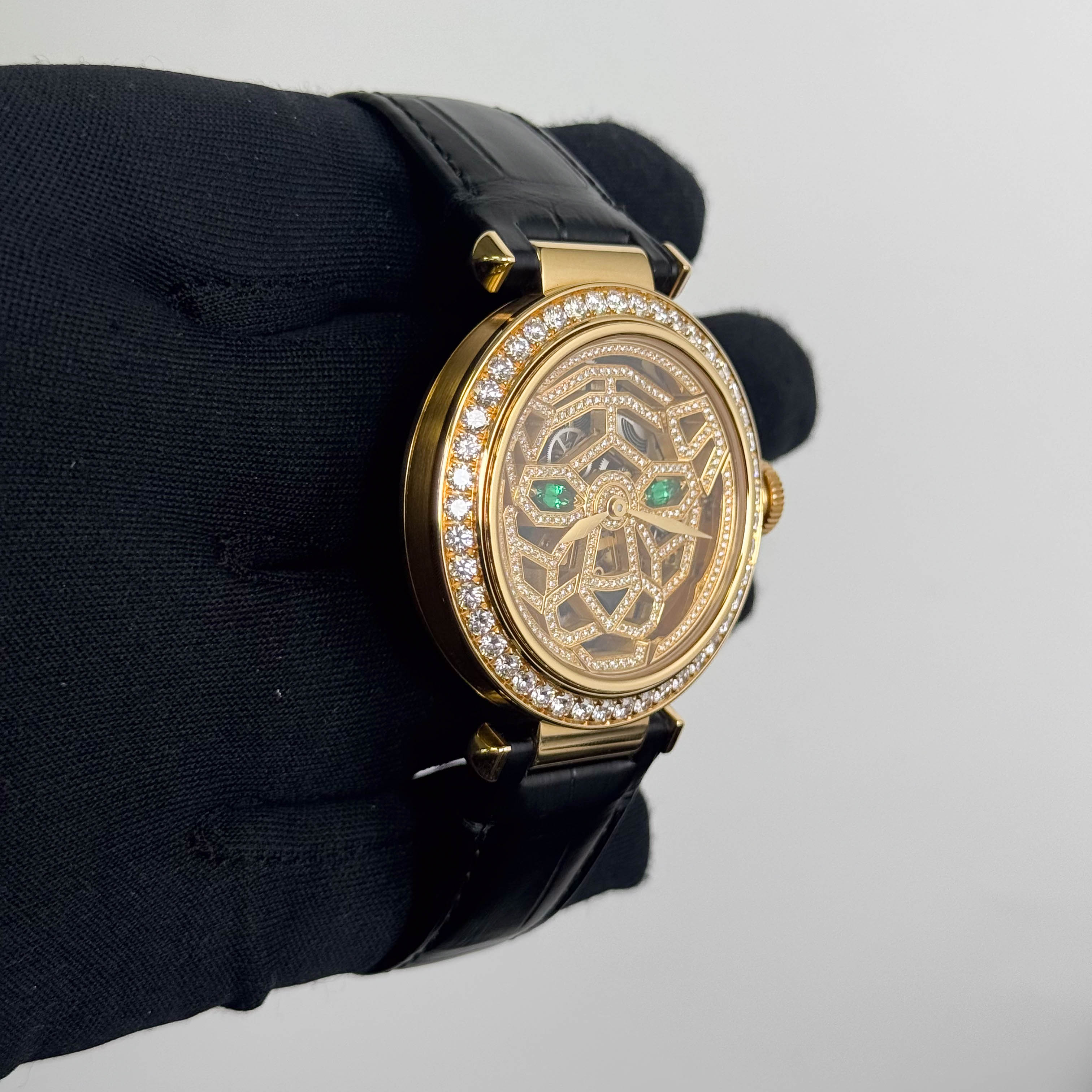 Cartier Panthere 41mm Skeleton Panthere Dial Watch Ref# HPI01359 - Happy Jewelers Fine Jewelry Lifetime Warranty