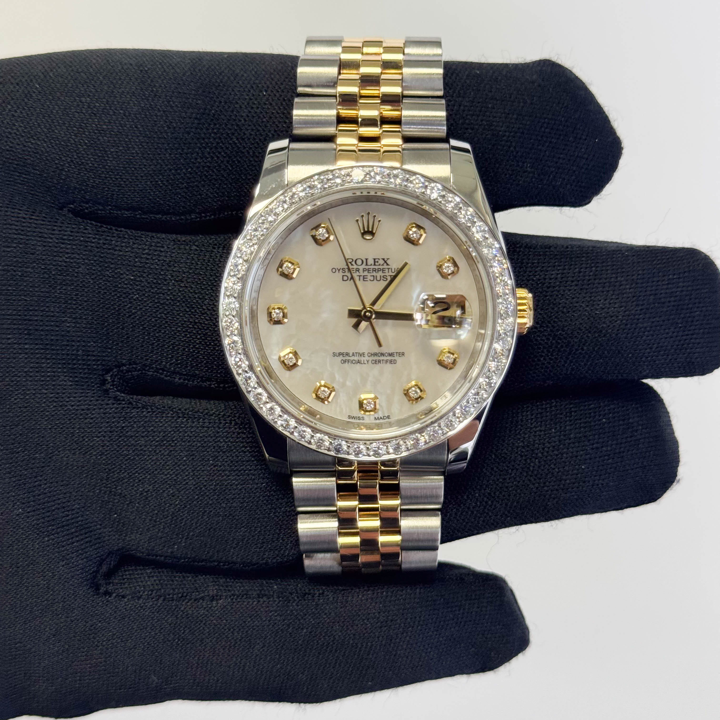 Rolex Datejust 36mm MOP Dial Watch Ref# 116233 - Happy Jewelers Fine Jewelry Lifetime Warranty
