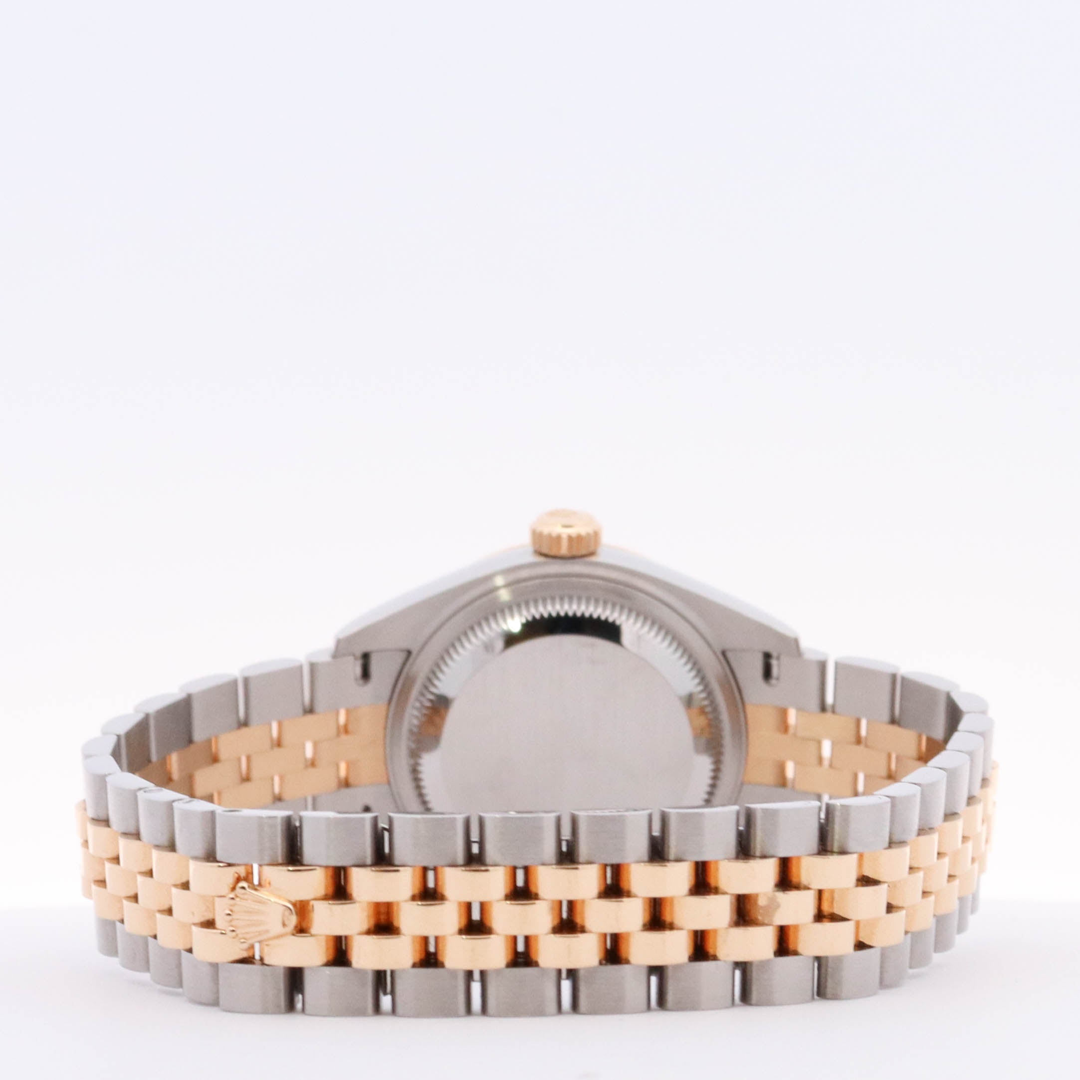 Rolex Datejust Yellow Gold & Stainless Steel 28mm Silver Diamond Dial Watch Reference# 279173 - Happy Jewelers Fine Jewelry Lifetime Warranty