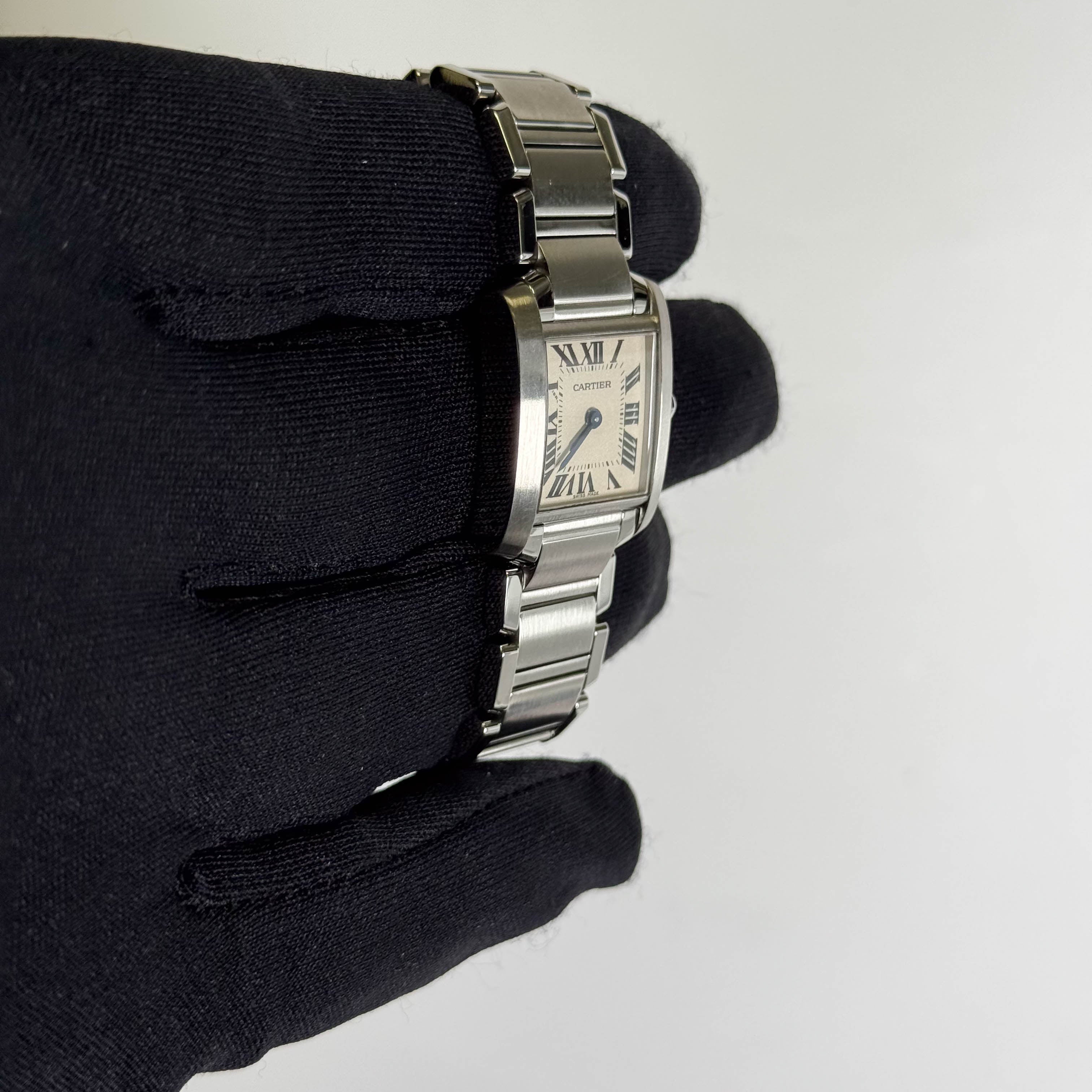 Cartier Tank 20mm Ivory Dial Watch Ref# W51008Q3