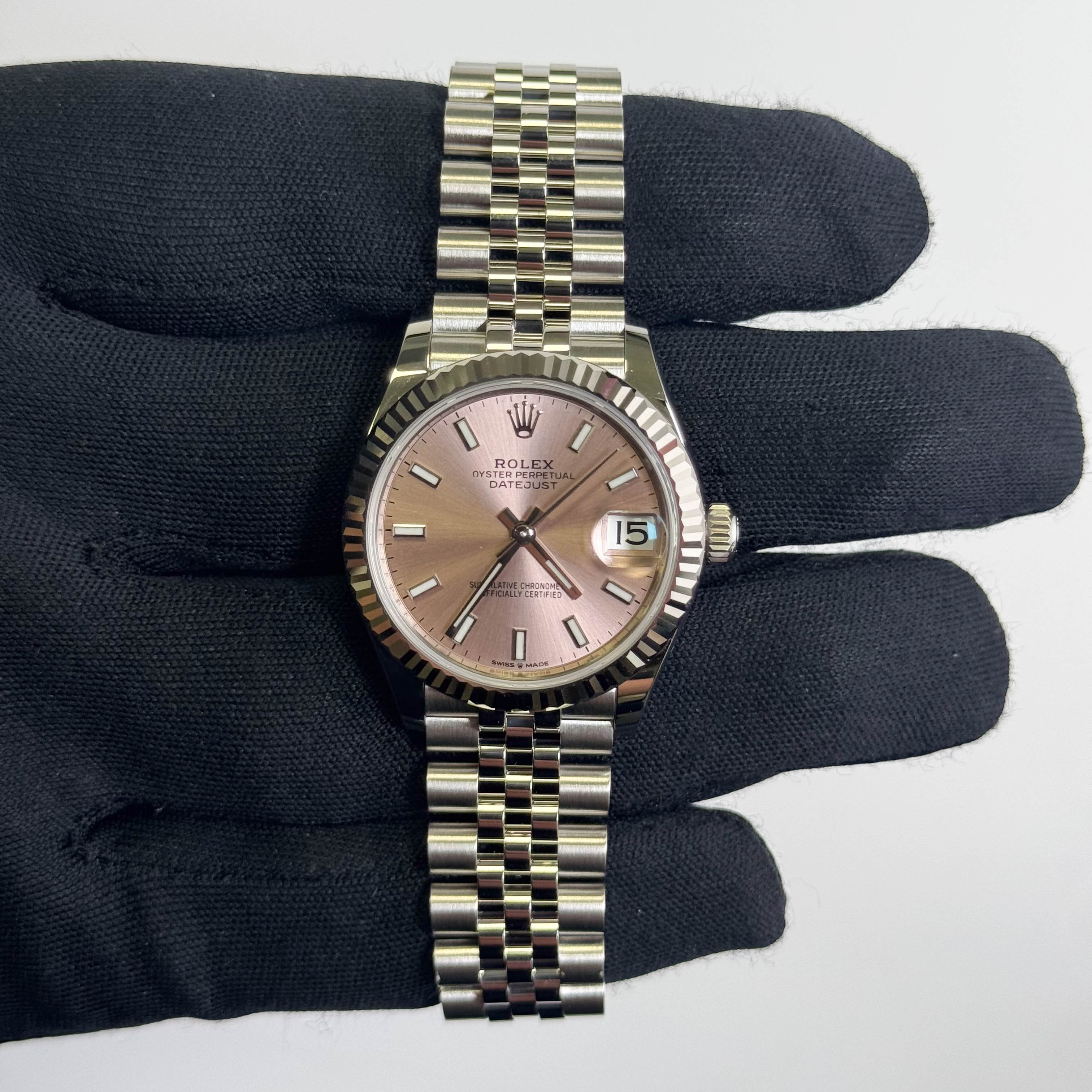 Rolex Datejust 31mm Pink Dial Watch Ref# 278274 - Happy Jewelers Fine Jewelry Lifetime Warranty