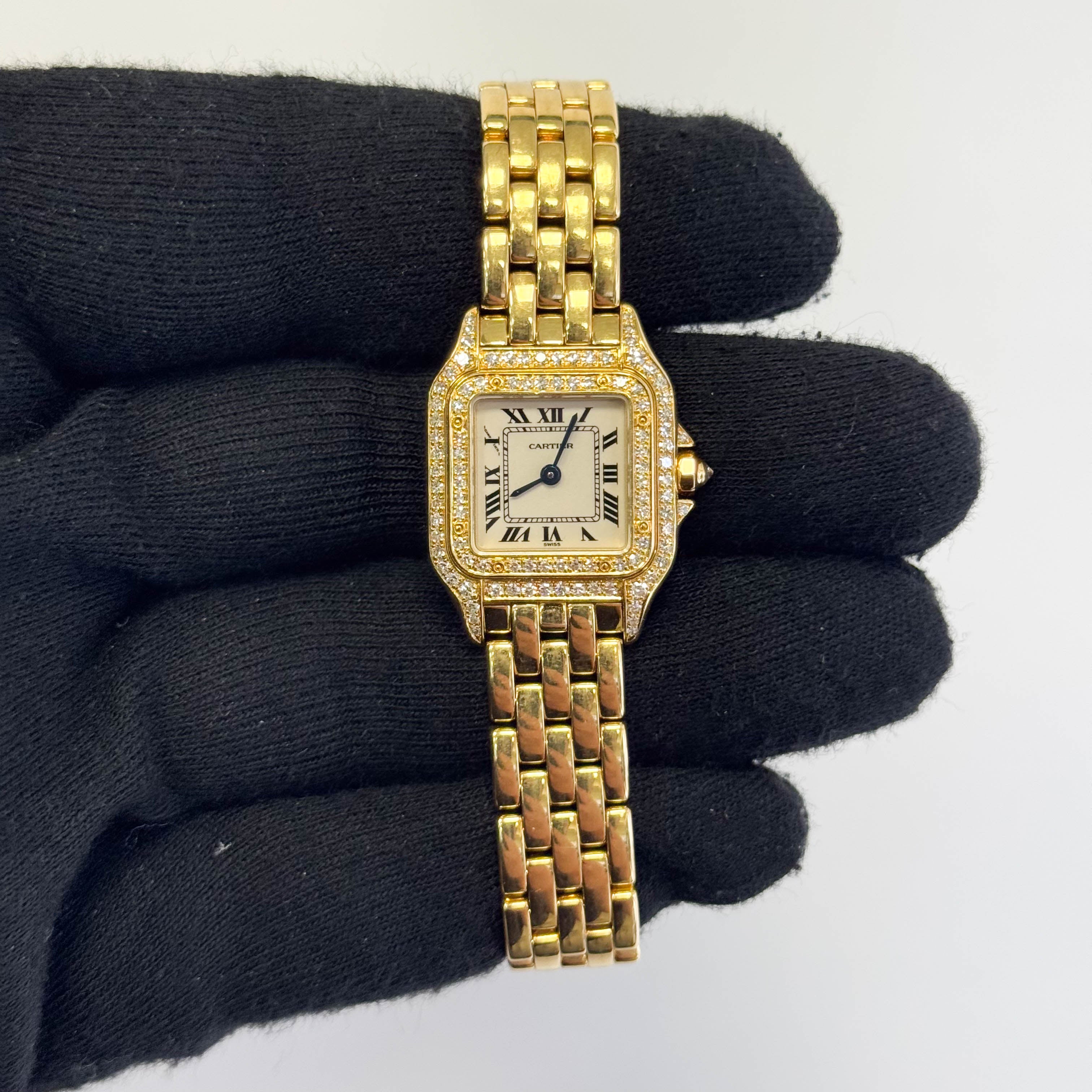Cartier Panthere 22 x 30mm Ivory Dial Watch Ref# W25022B9 - Happy Jewelers Fine Jewelry Lifetime Warranty