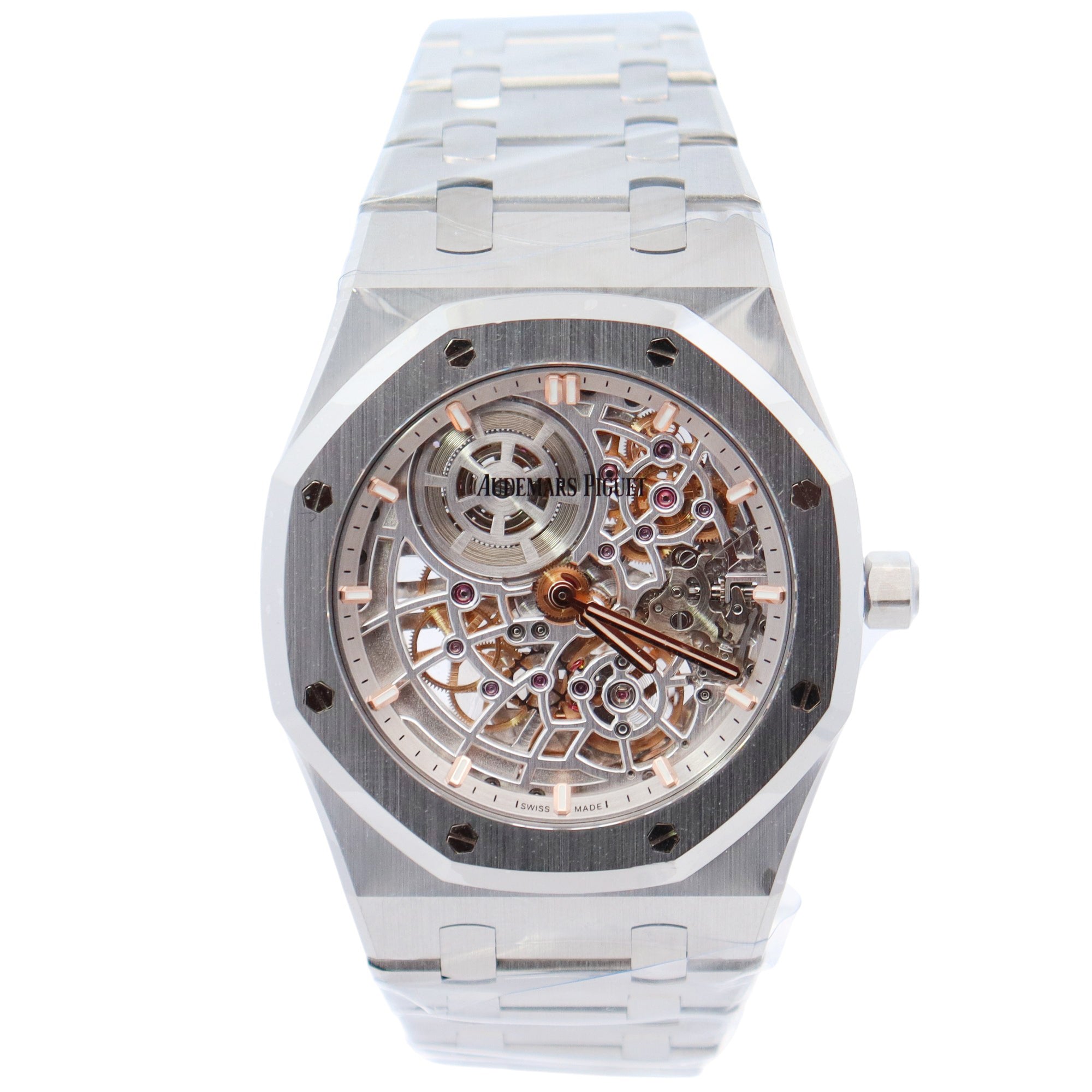 Audemars Piguet Royal Oak 39mm Skeleton Dial Watch Ref# 16204ST.OO.1240ST.01 - Happy Jewelers Fine Jewelry Lifetime Warranty