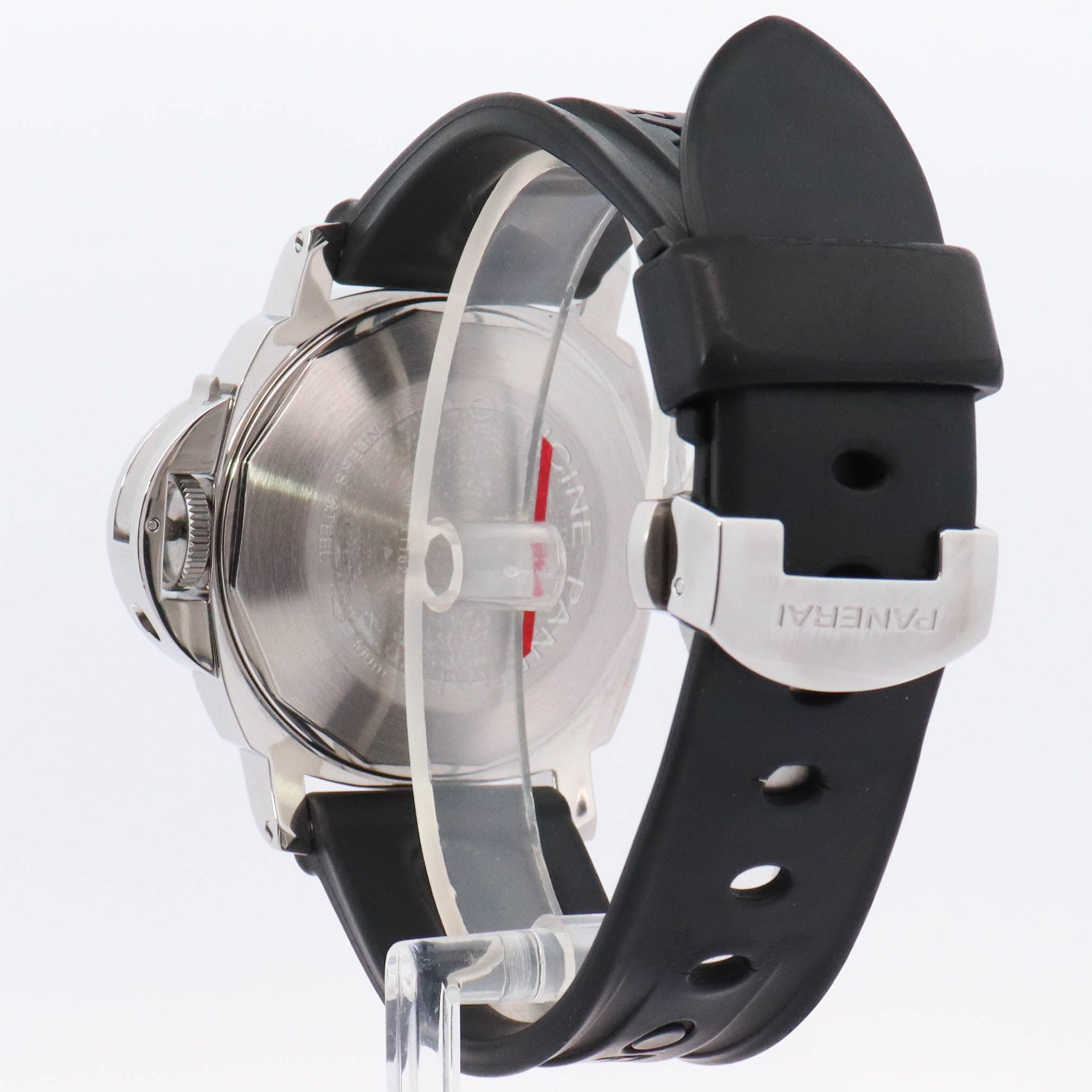 Panerai Luminor Marina Stainless Steel 44mm Black Roman & Stick Dial Watch Reference#: PAM00299 - Happy Jewelers Fine Jewelry Lifetime Warranty