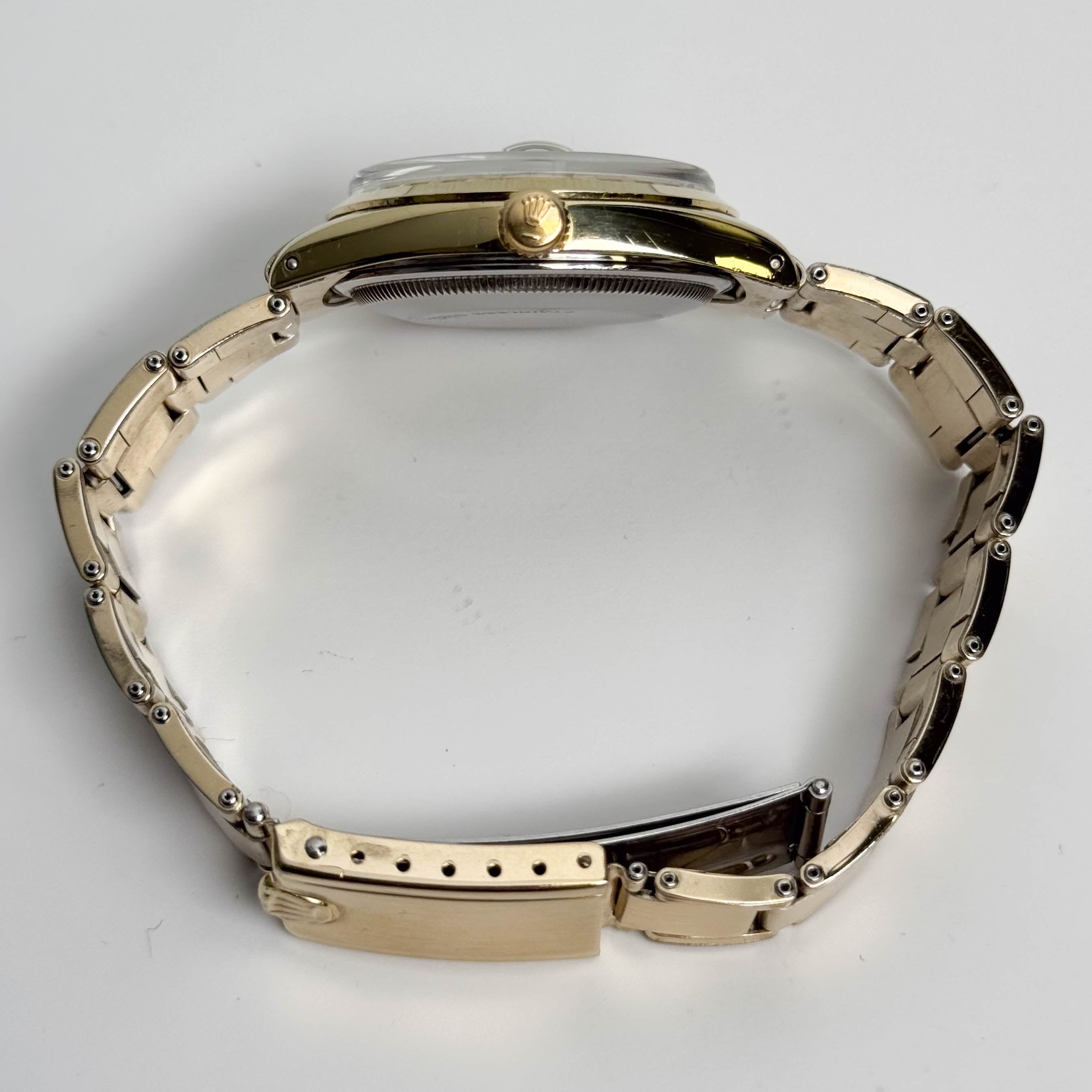 Rolex Oyster Perpetual Date 34mm Champagne Dial Watch Ref# 1550