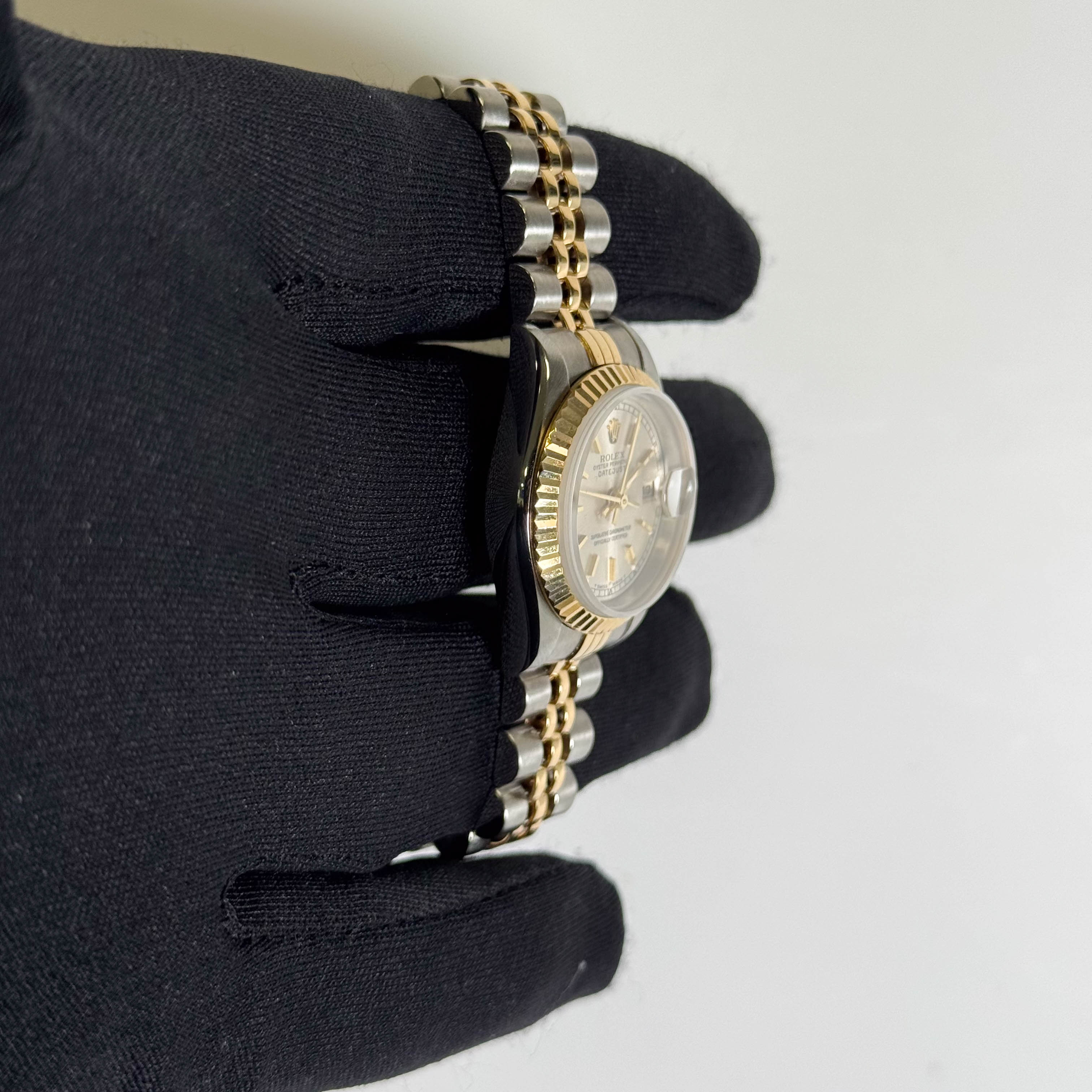 Rolex Datejust 26mm Silver Dial Watch Ref# 69173