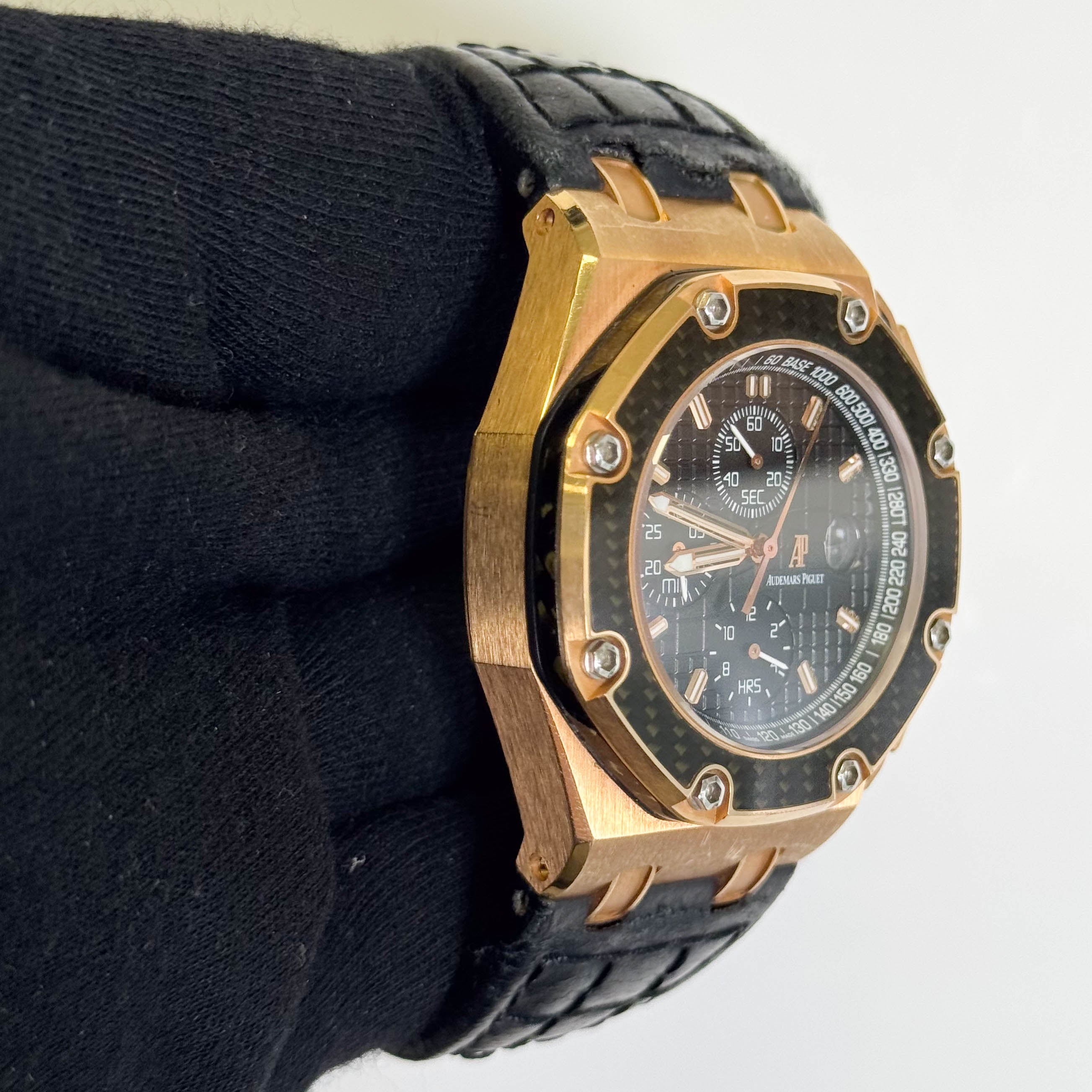 Audemars Piguet Royal Oak 42mm Black Dial Watch Ref# 26030RO.OO.D001IN.01 - Happy Jewelers Fine Jewelry Lifetime Warranty