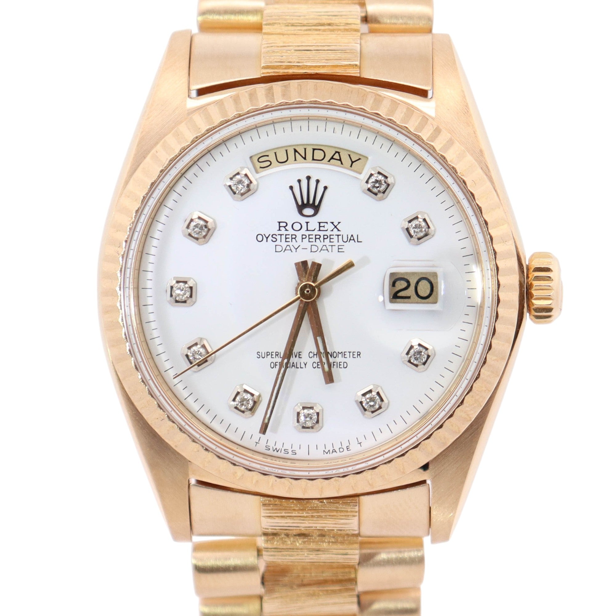 Rolex Day-Date 36mm White Dial Watch Ref# 1803 - Happy Jewelers Fine Jewelry Lifetime Warranty