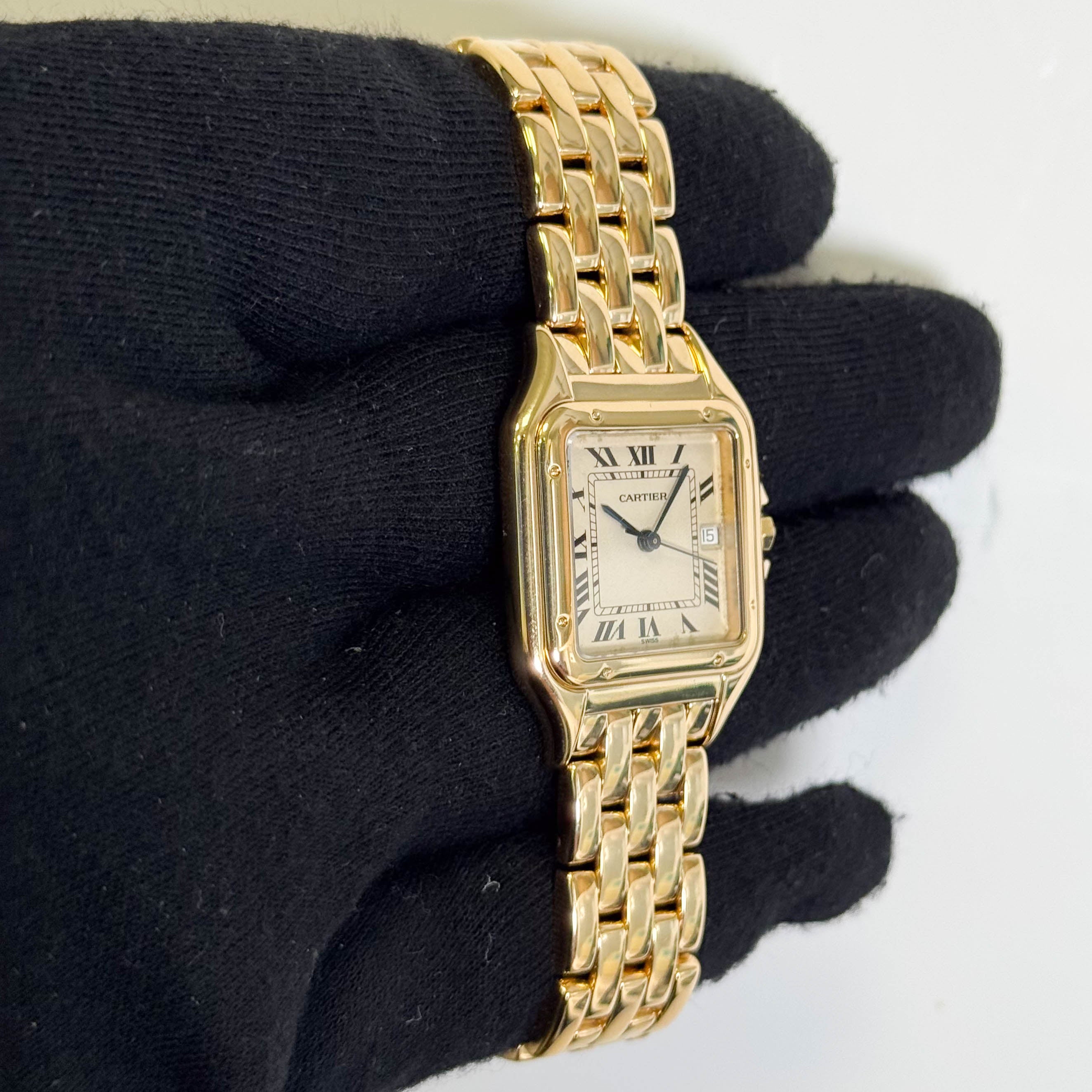 Cartier Panthere 29 x 37mm Ivory Dial Watch Ref# W25014B9 - Happy Jewelers Fine Jewelry Lifetime Warranty