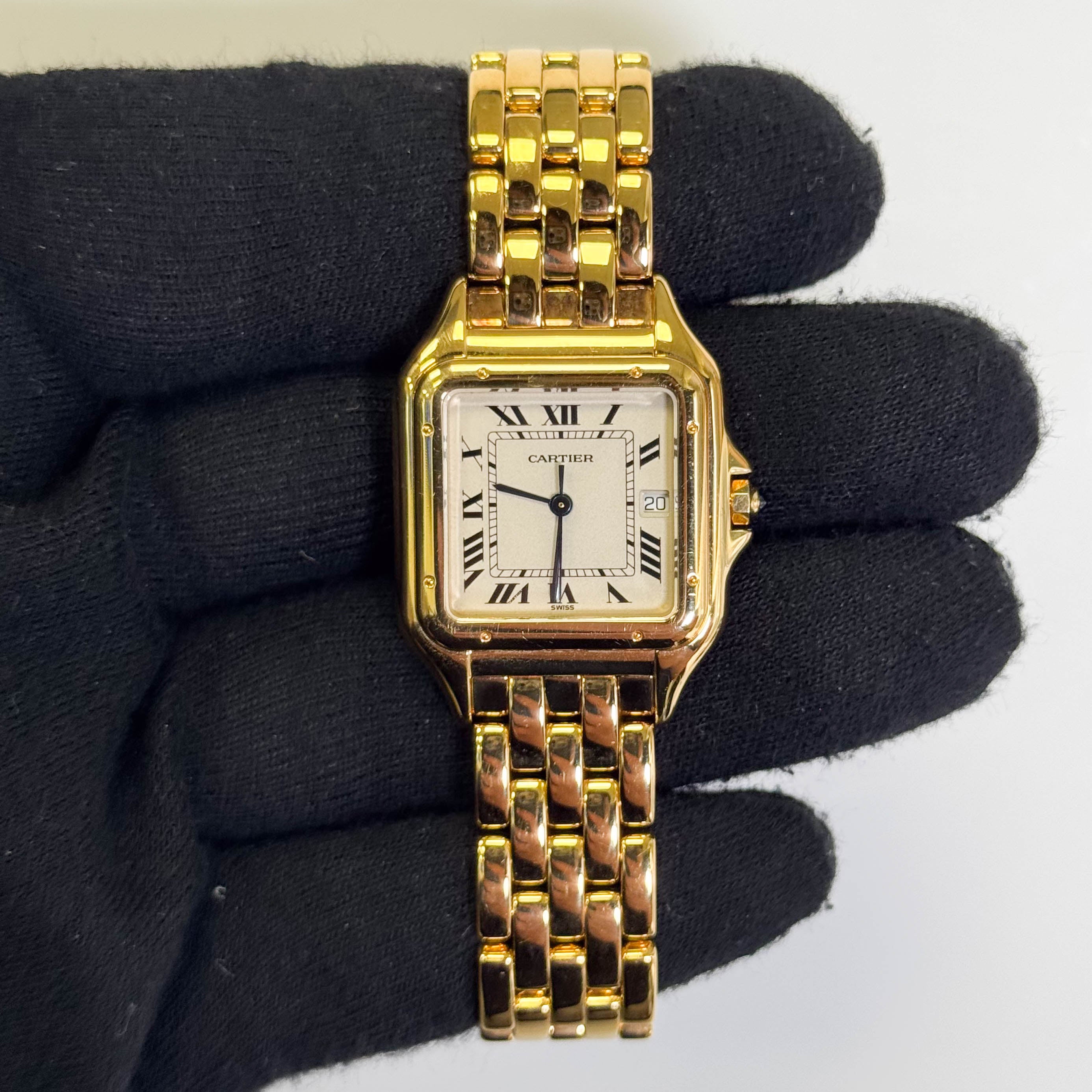 Cartier Panthere 29 x 37mm Ivory Dial Watch Ref# W25014B9 - Happy Jewelers Fine Jewelry Lifetime Warranty