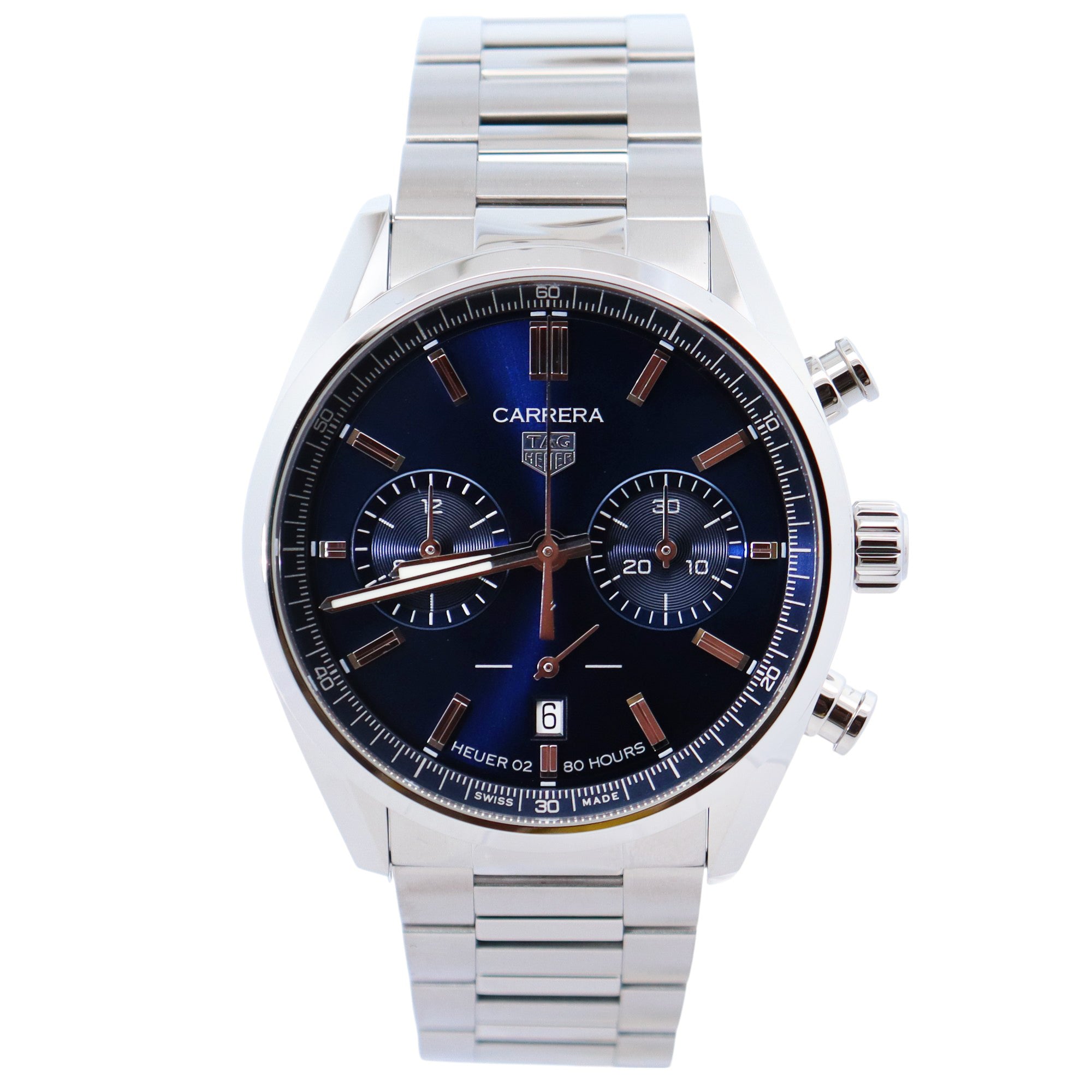 Tag Heuer Carrera 42mm Blue Dial Watch Ref# CBN2011 - Happy Jewelers Fine Jewelry Lifetime Warranty