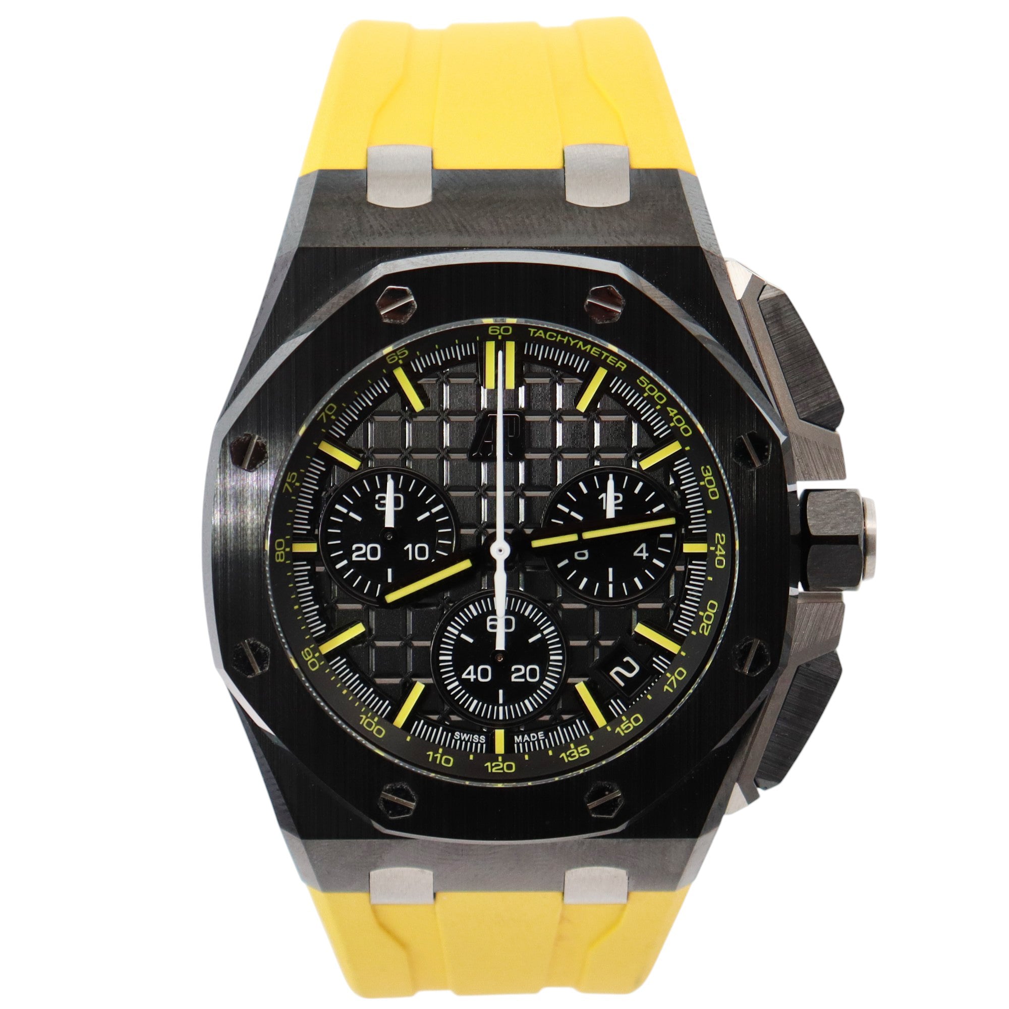 Audemars Piguet Royal Oak 43mm Black Dial Watch Ref# 26420CE.OO.A005VE.98 - Happy Jewelers Fine Jewelry Lifetime Warranty