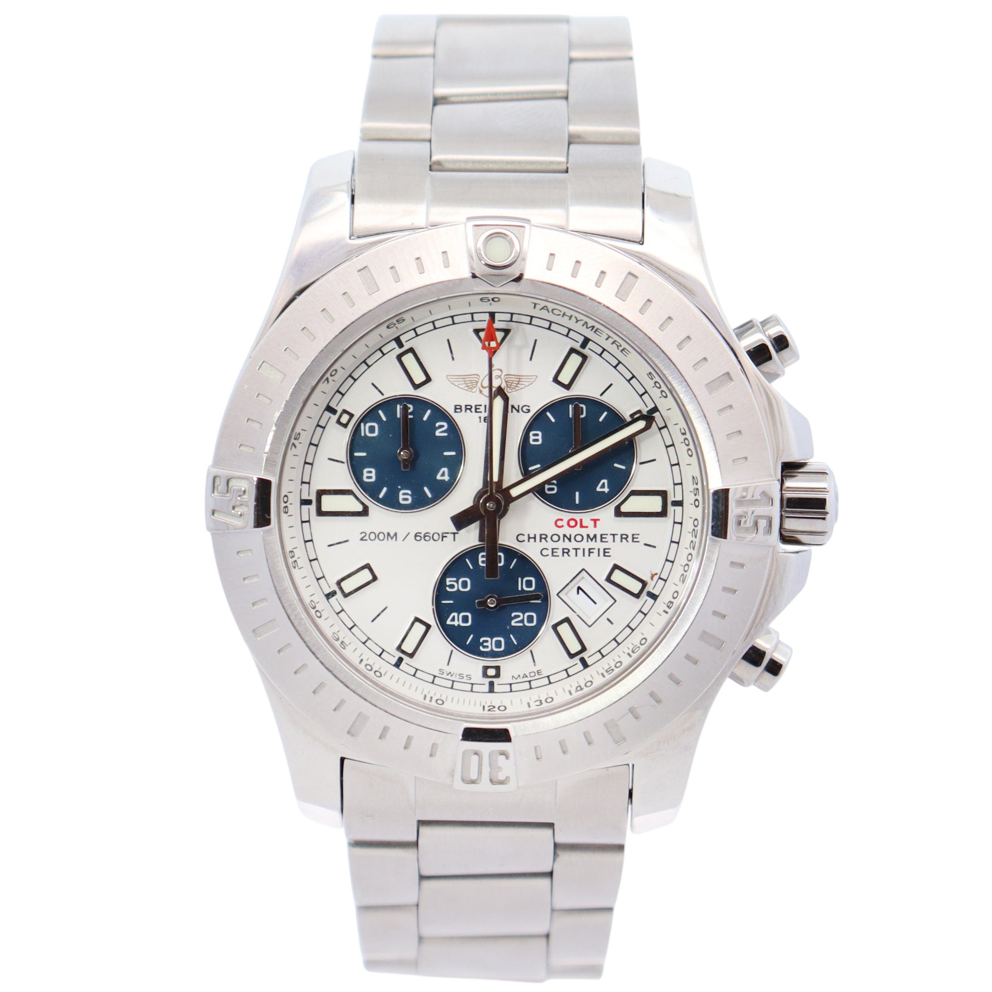 Breitling Colt 44mm White Dial Watch Ref# A73388111G1A1 - Happy Jewelers Fine Jewelry Lifetime Warranty