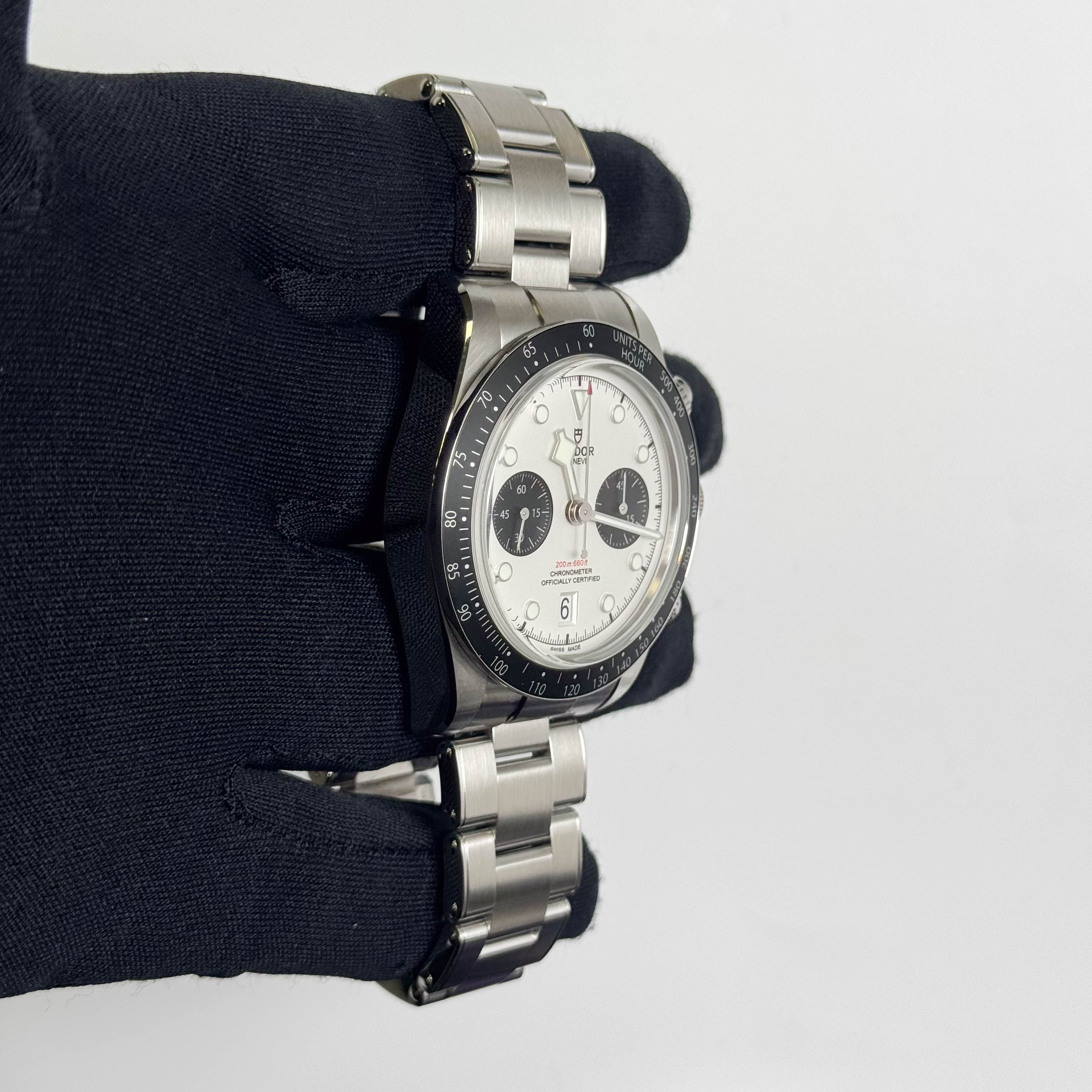 Tudor Black Bay Chrono 41mm White Dial Watch Ref# 79360N - Happy Jewelers Fine Jewelry Lifetime Warranty