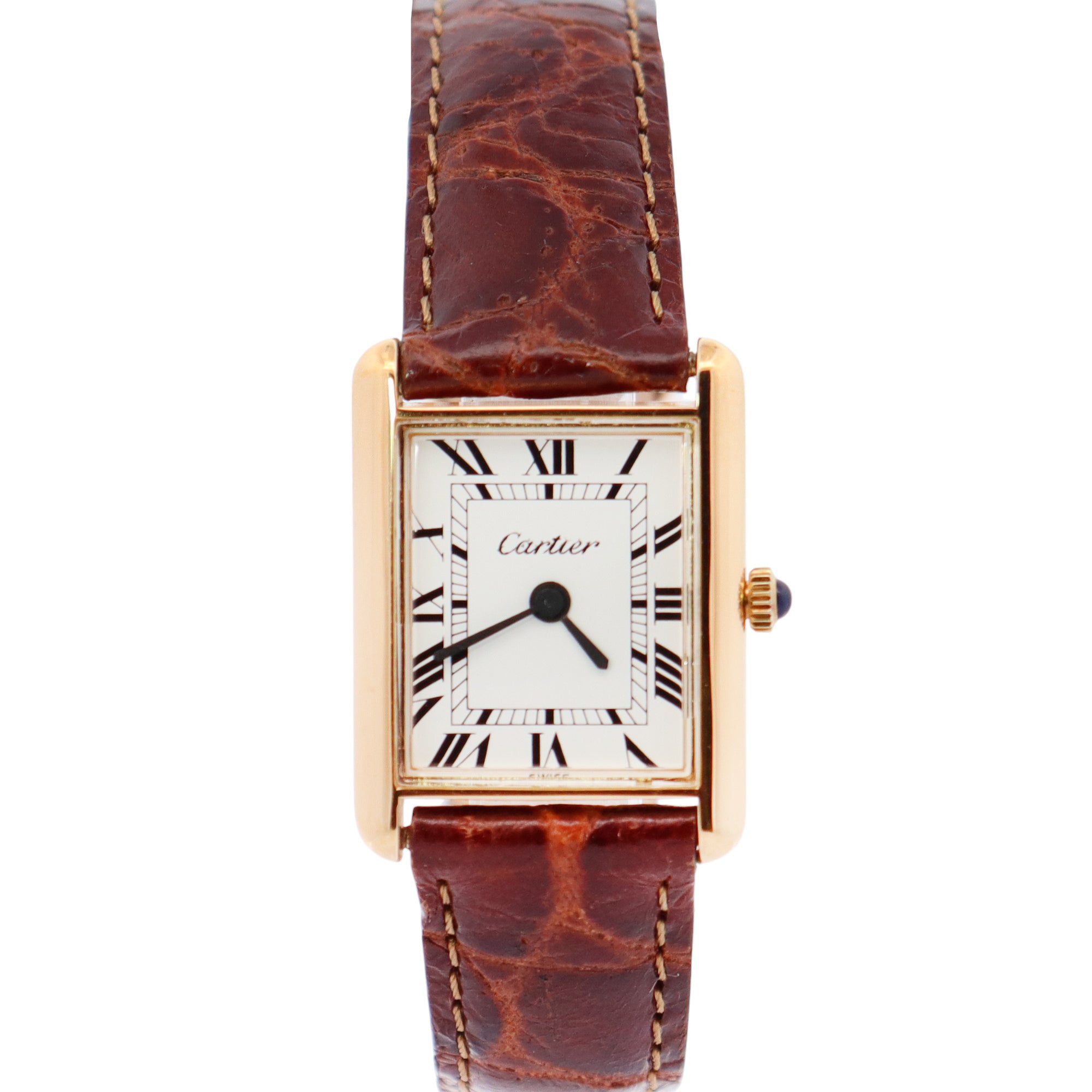 Cartier Tank 22mm Ivory Dial Watch - Happy Jewelers Fine Jewelry Lifetime Warranty
