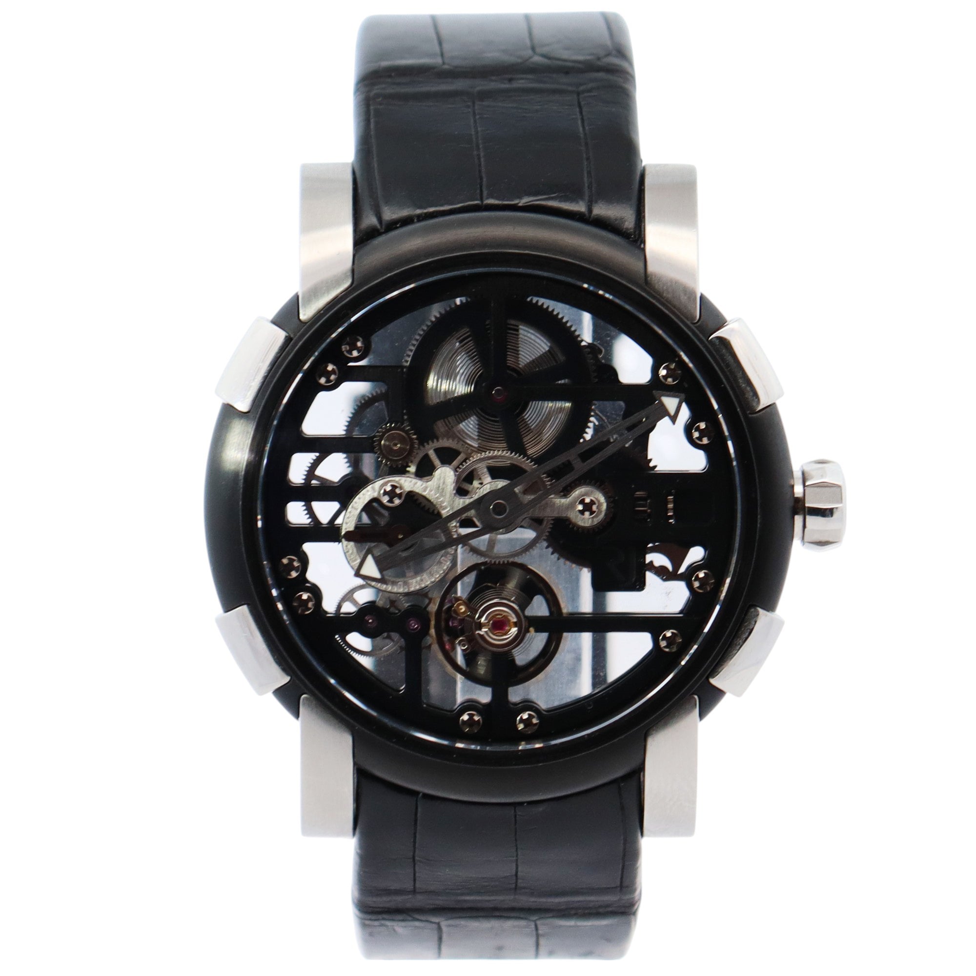 Romain Jerome Moon 42mm Skeleton Dial Watch Ref# RJMAU025 - Happy Jewelers Fine Jewelry Lifetime Warranty