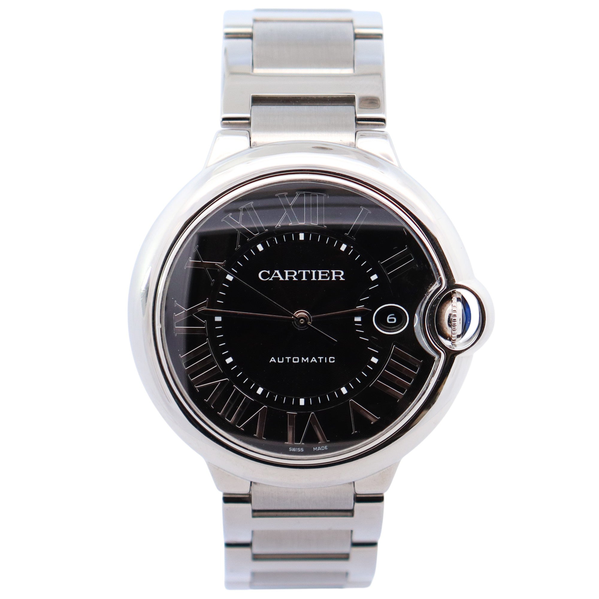 Cartier Ballon Bleu 42mm Black Dial Watch Ref# WSBB0003 - Happy Jewelers Fine Jewelry Lifetime Warranty