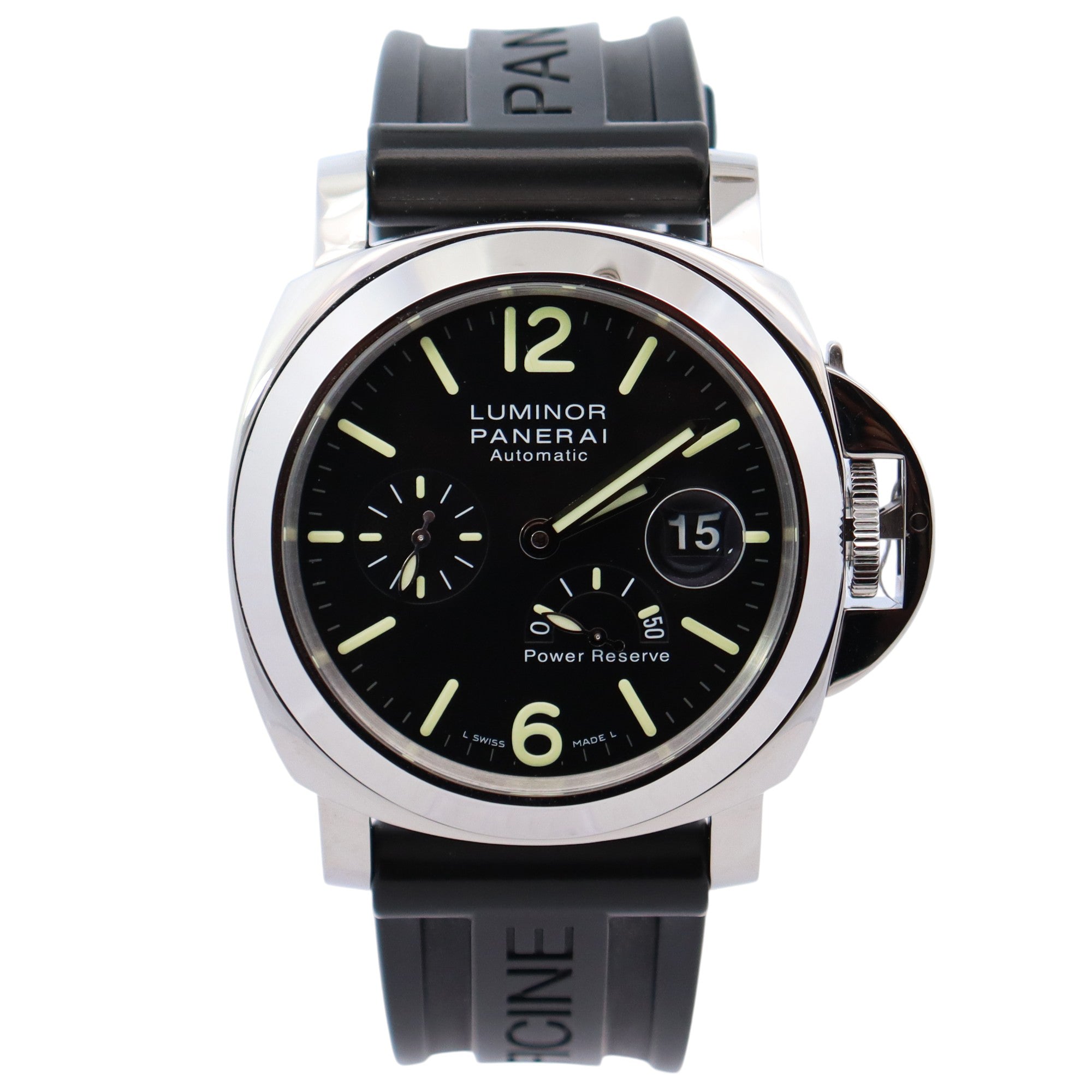Panerai Luminor 44mm Black Dial Watch Ref# PAM01090 - Happy Jewelers Fine Jewelry Lifetime Warranty