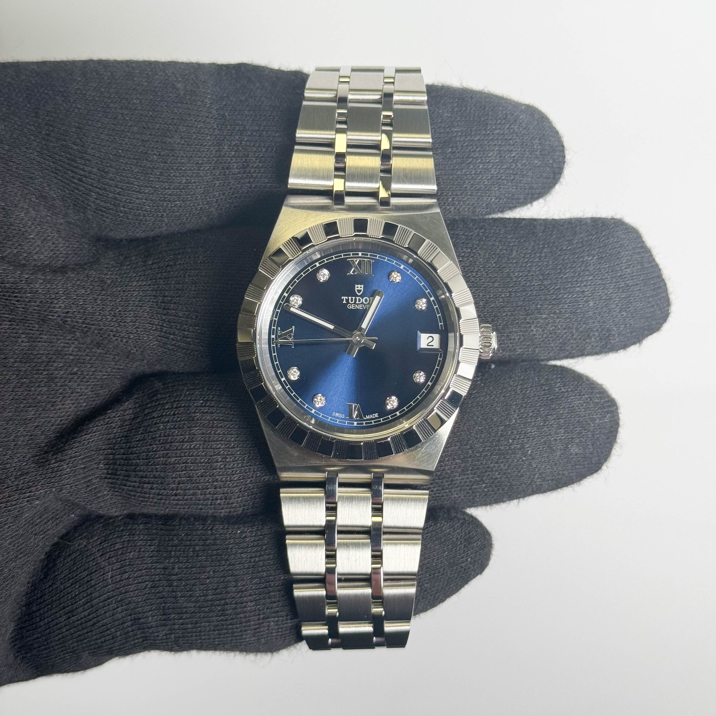 Tudor Royal 34mm Blue Dial Watch Ref# 28400