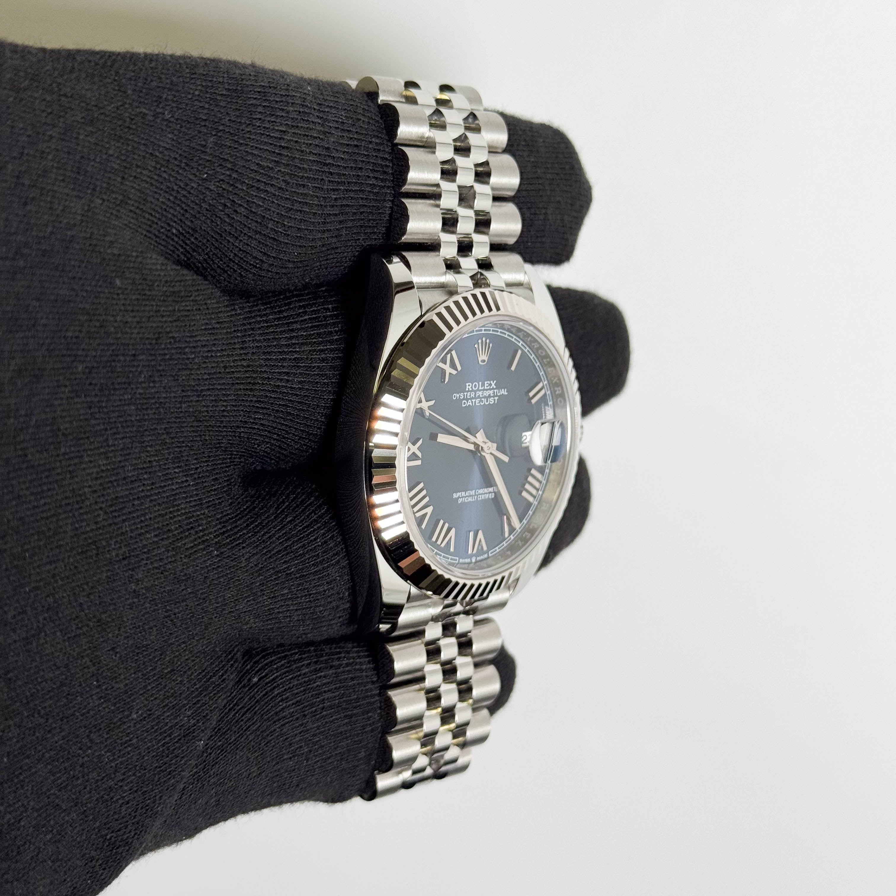 Rolex Datejust 41mm Blue Dial Watch Ref# 126334