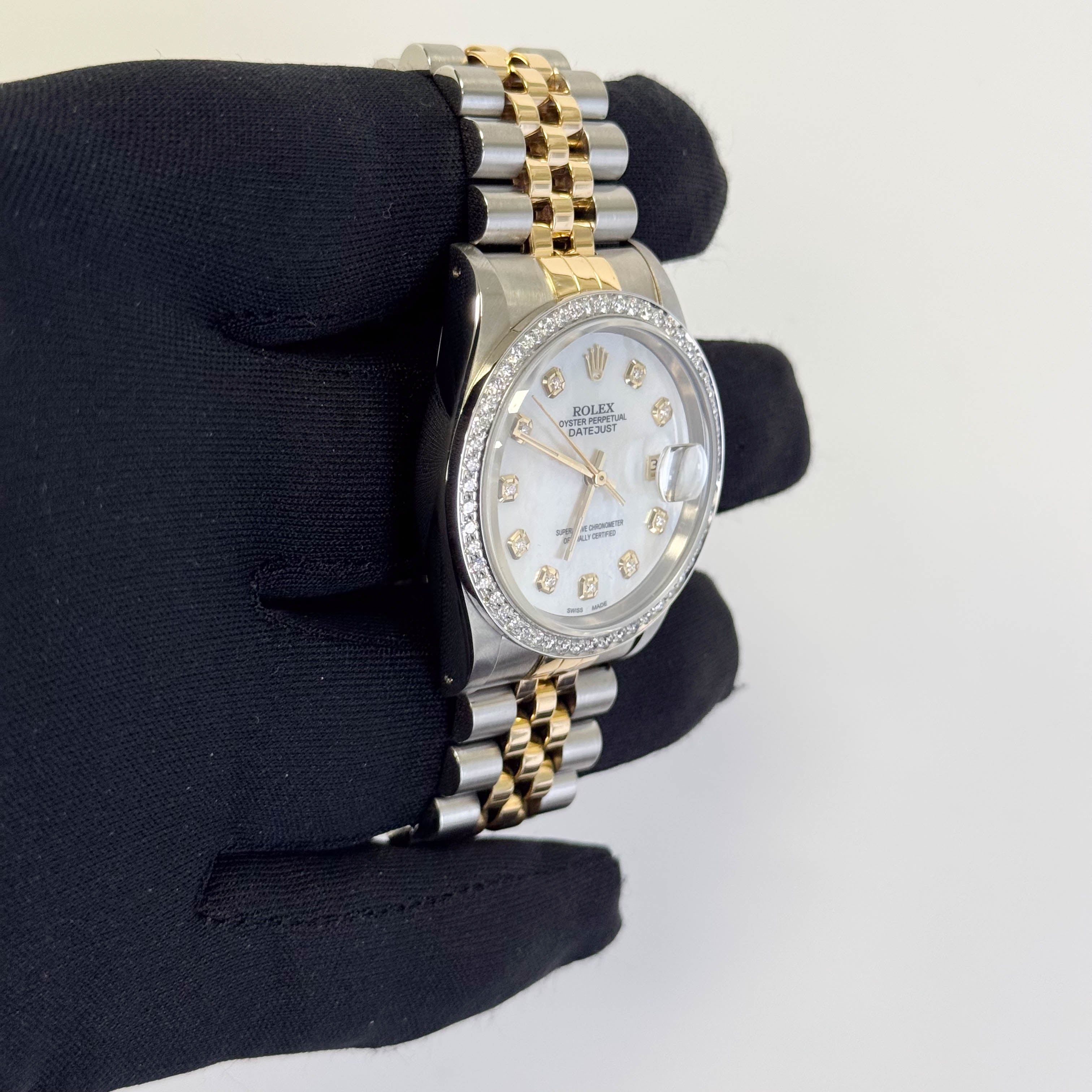 Rolex Datejust 36mm MOP Dial Watch Ref# 16233 - Happy Jewelers Fine Jewelry Lifetime Warranty