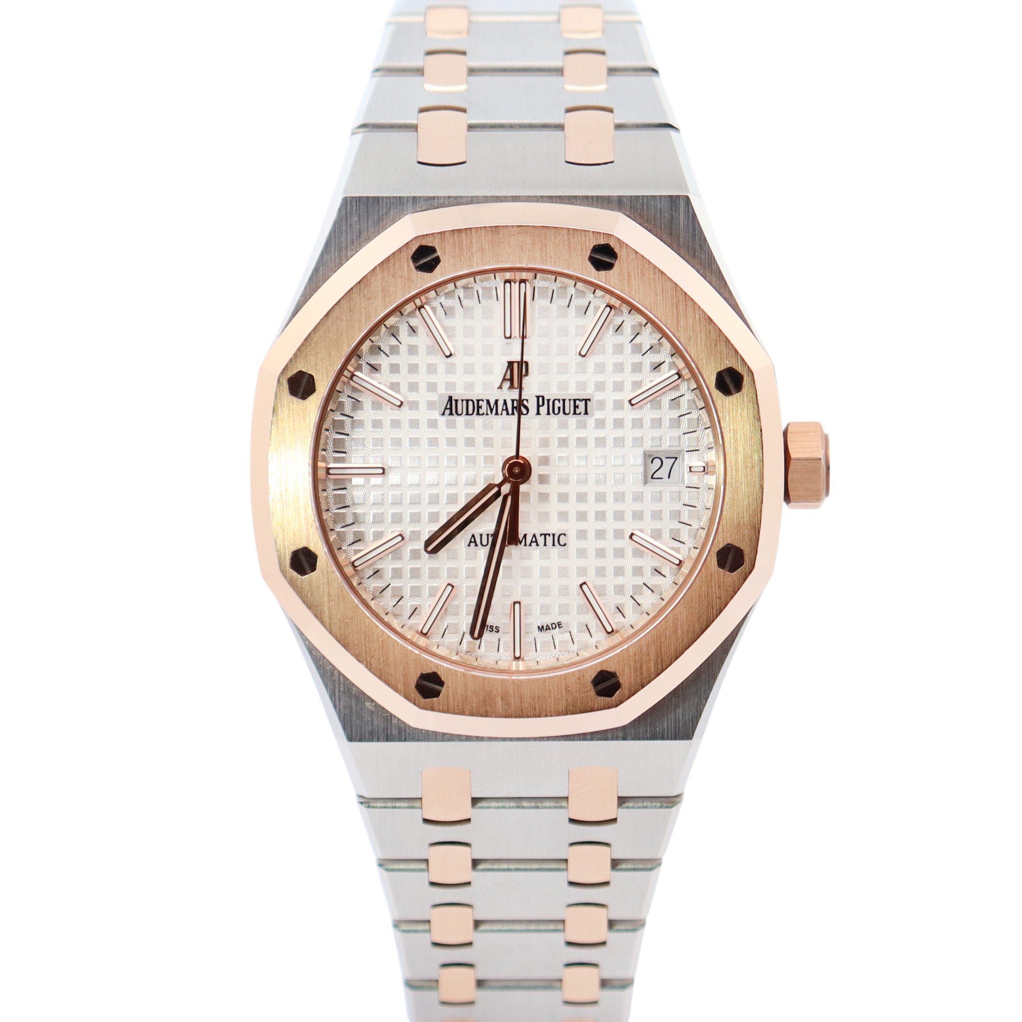Audemars Piguet Royal Oak 37mm Silver Dial Watch Ref# 15450SR.OO.1256SR.01 - Happy Jewelers Fine Jewelry Lifetime Warranty
