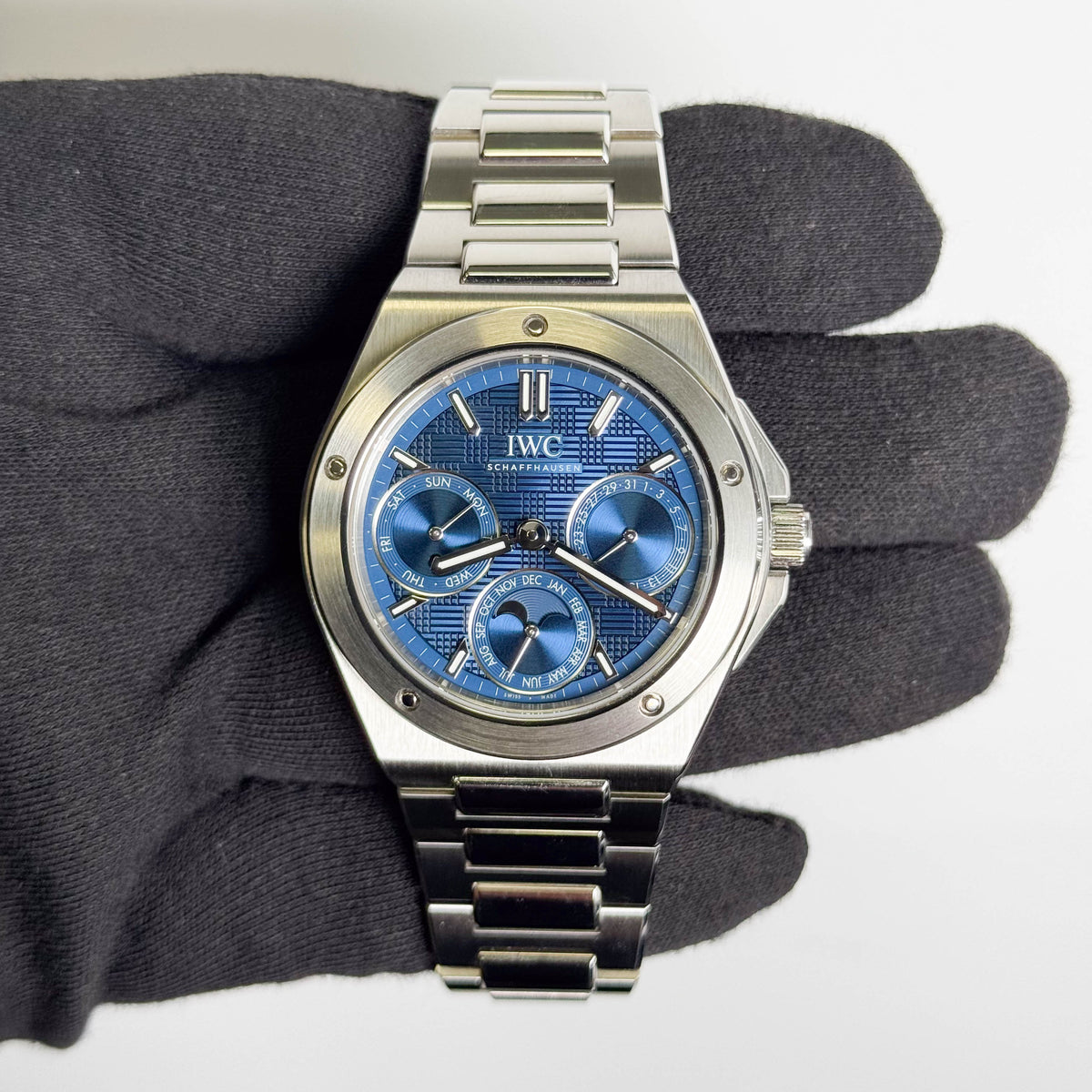 IWC Ingenieur Perpetual Calendar 41mm Blue Dial Watch Ref# IW344903