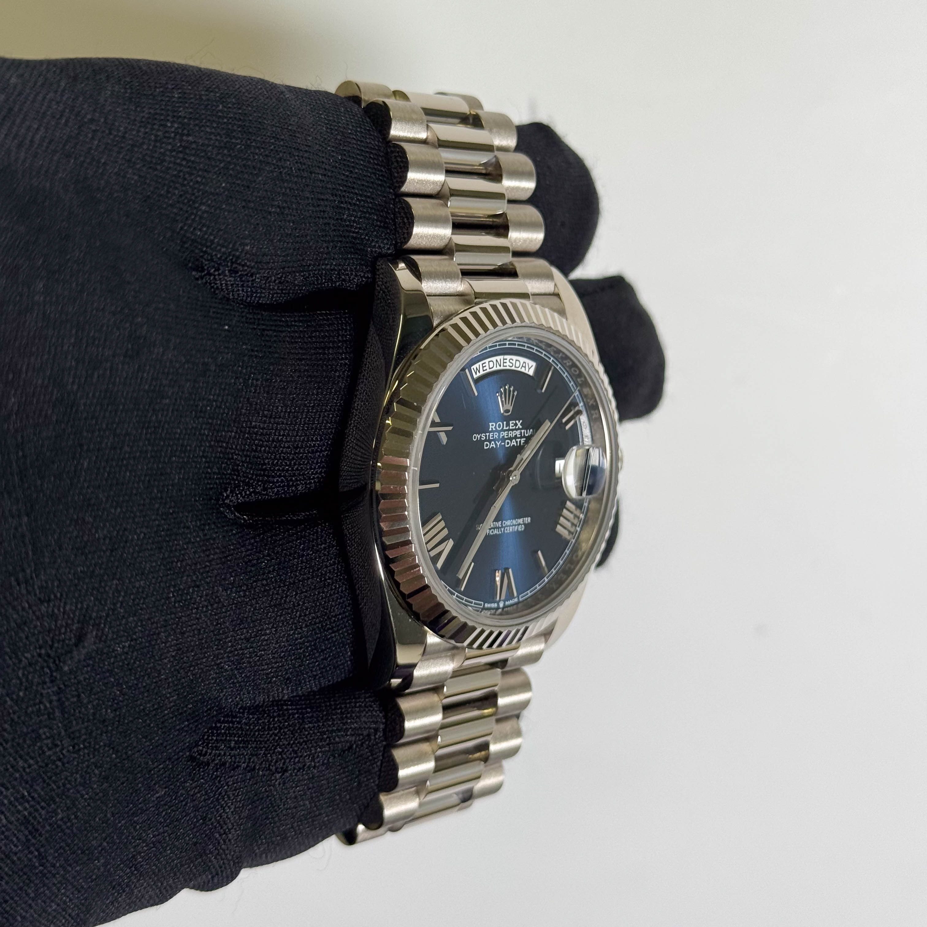 Rolex Day-Date 40mm Blue Dial Watch Ref# 228239