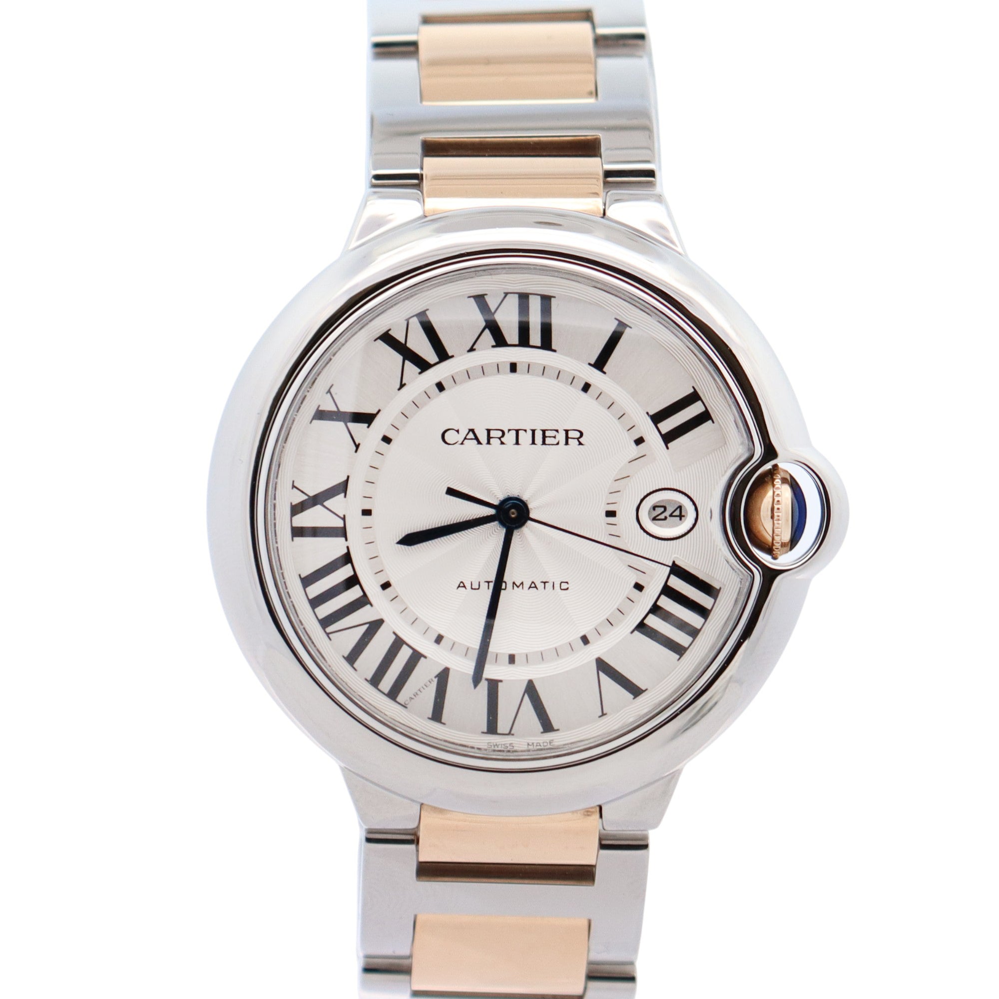 Cartier Ballon Bleu 42mm White Dial Watch Ref# W69009Z3 - Happy Jewelers Fine Jewelry Lifetime Warranty
