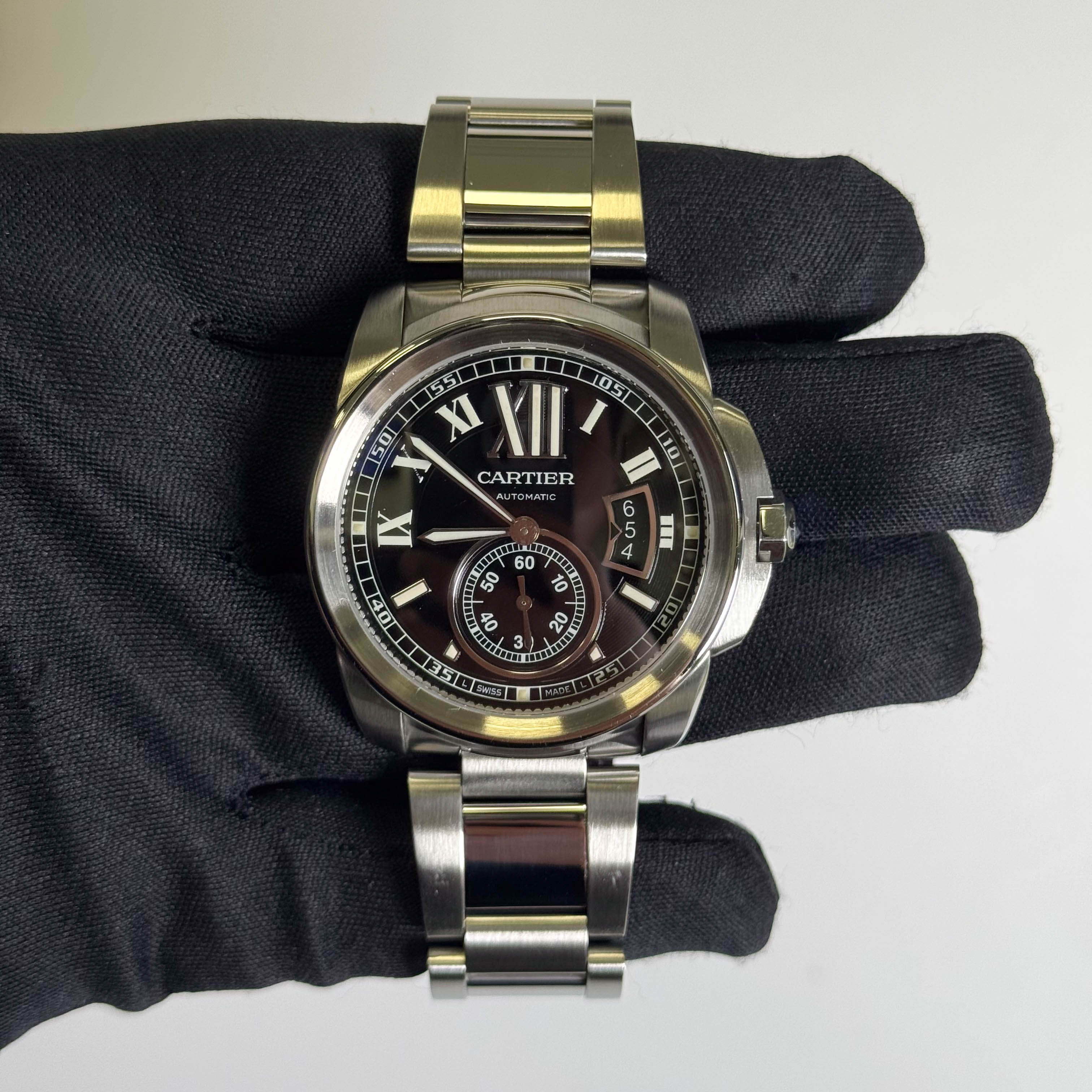 Cartier Calibre 42mm Black Dial Watch Ref# W7100016