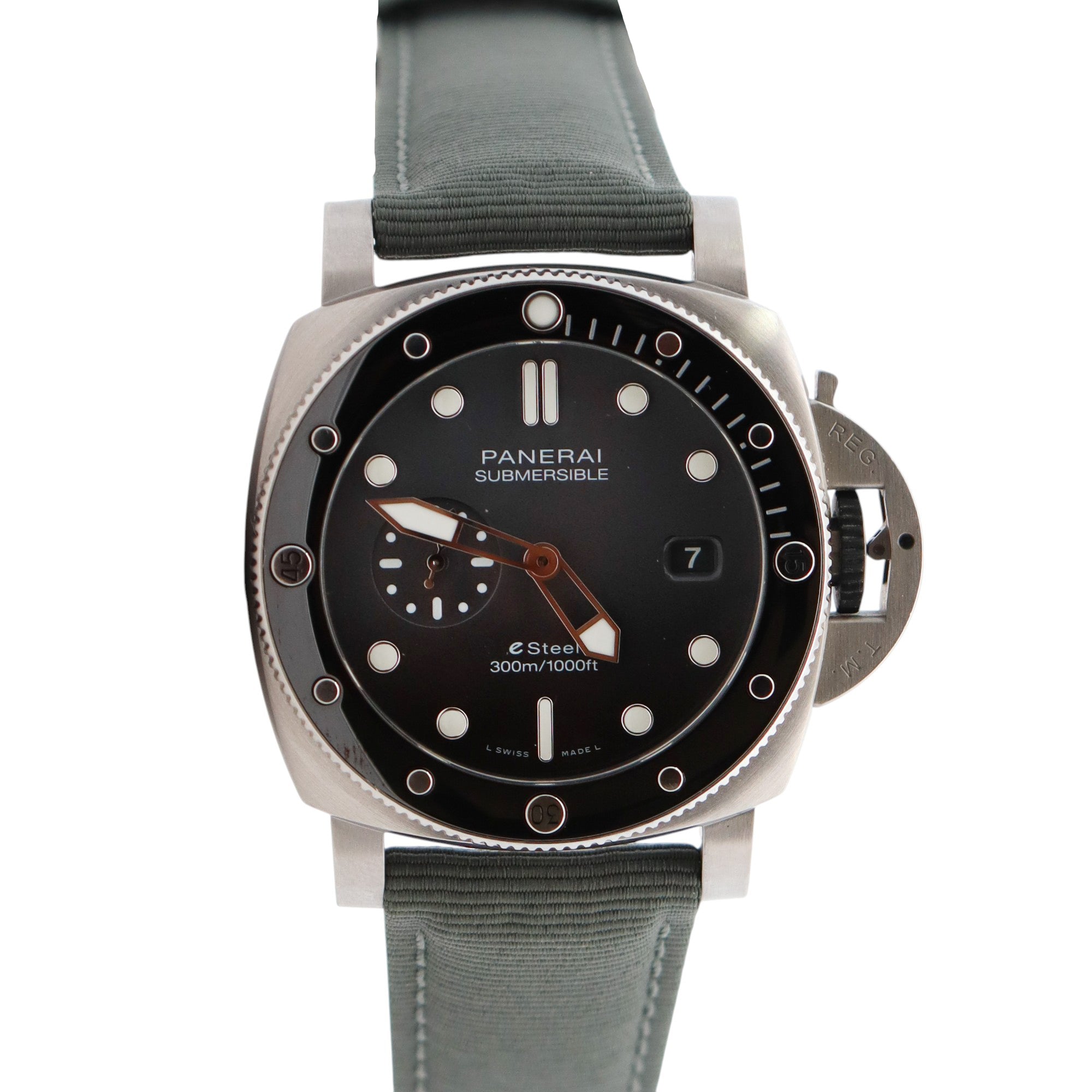 Panerai Submersible 44mm Grey Dial Watch Ref# PAM01288 - Happy Jewelers Fine Jewelry Lifetime Warranty