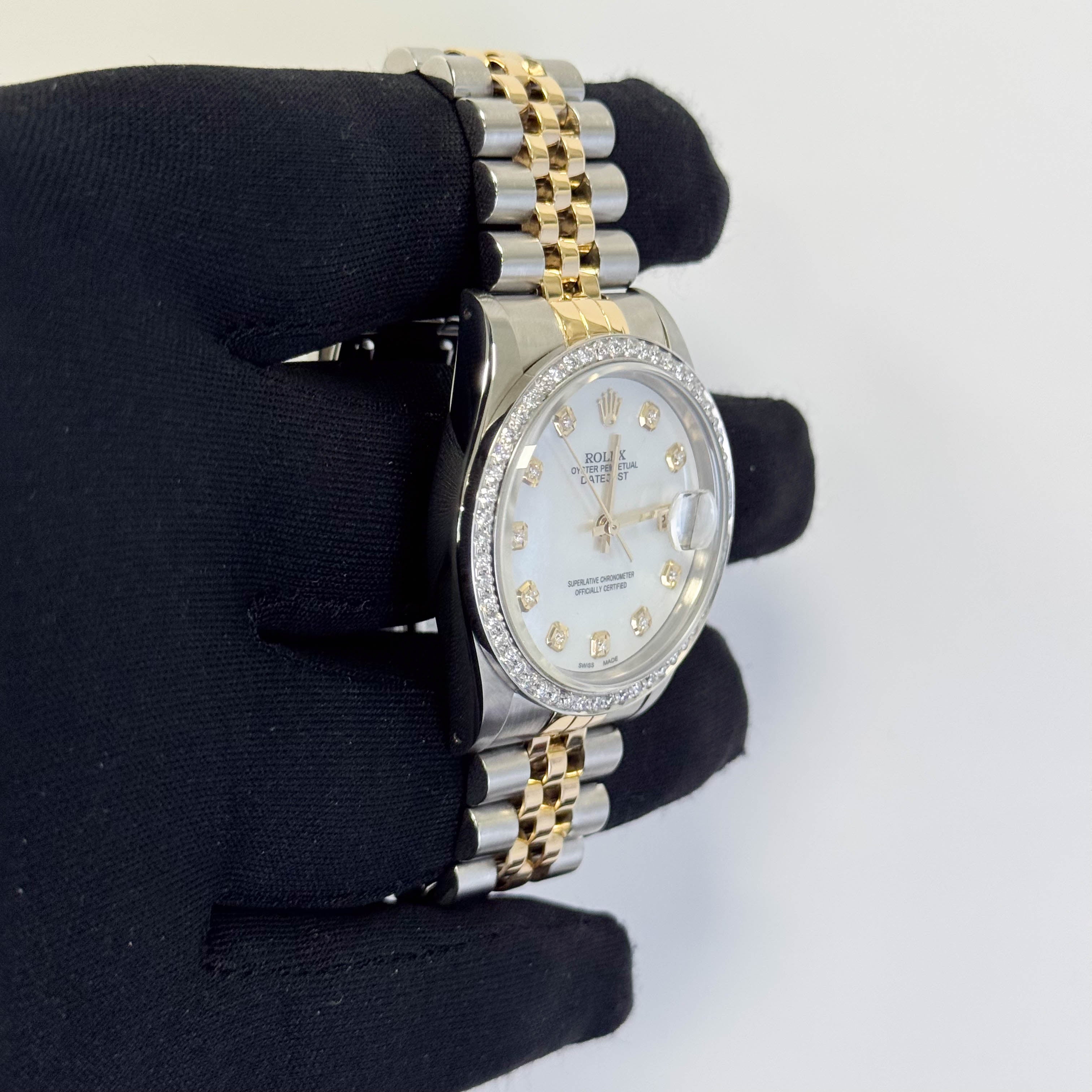 Rolex Datejust 36mm MOP Dial Watch Ref# 16233 - Happy Jewelers Fine Jewelry Lifetime Warranty